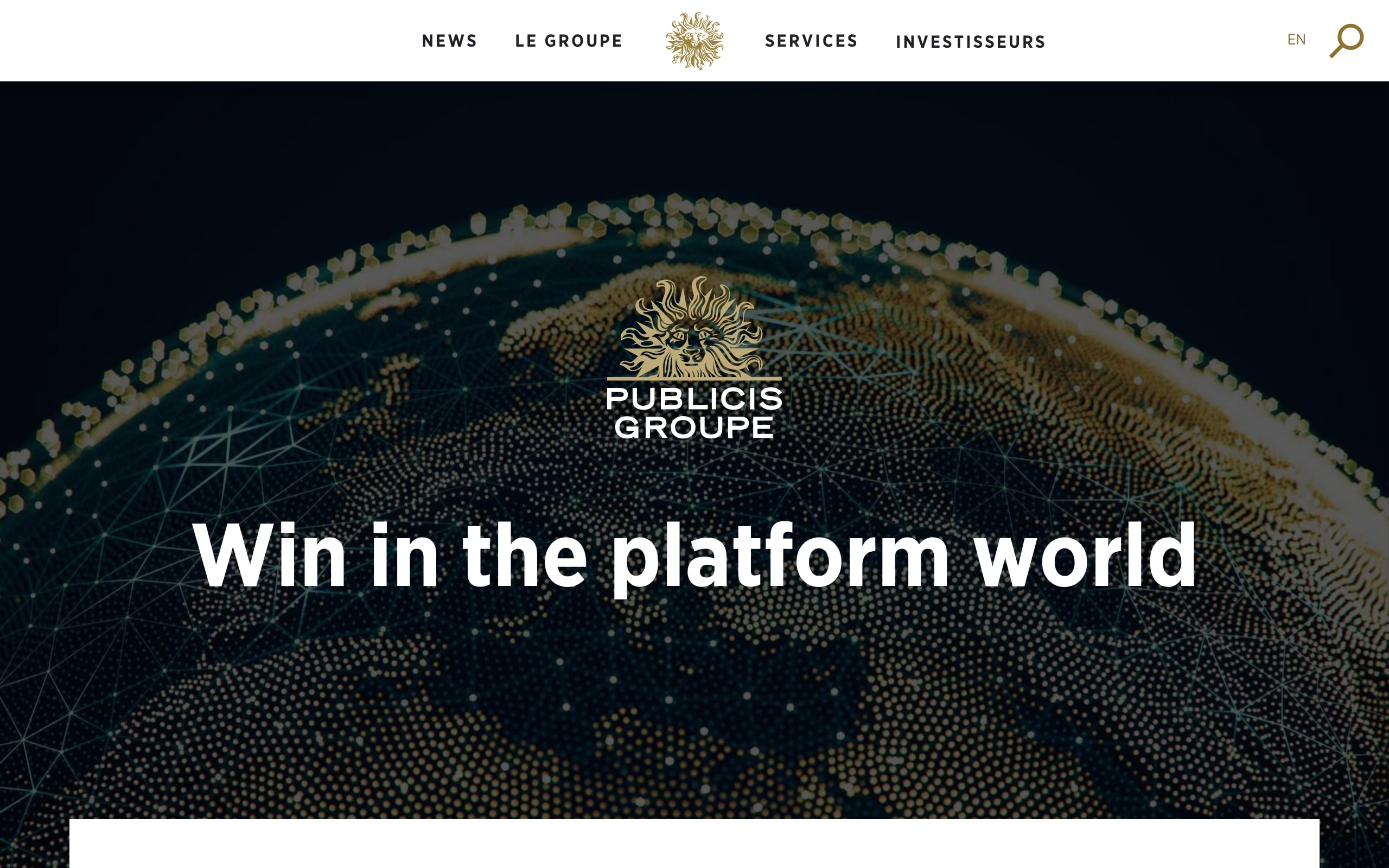 Publicis Groupe Screenshot