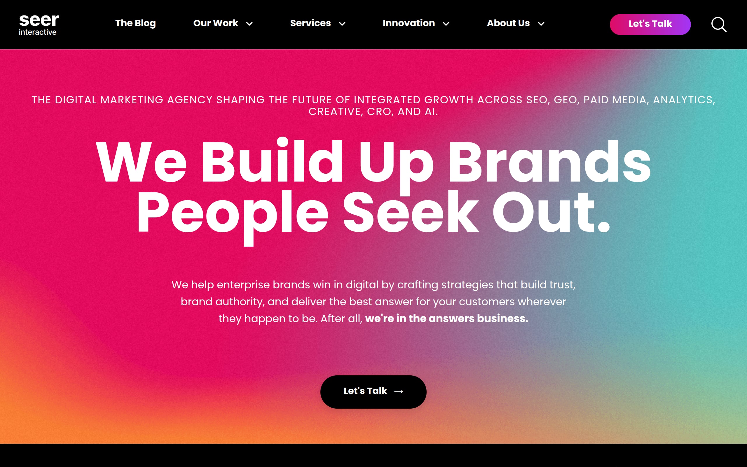 Seer Interactive Screenshot