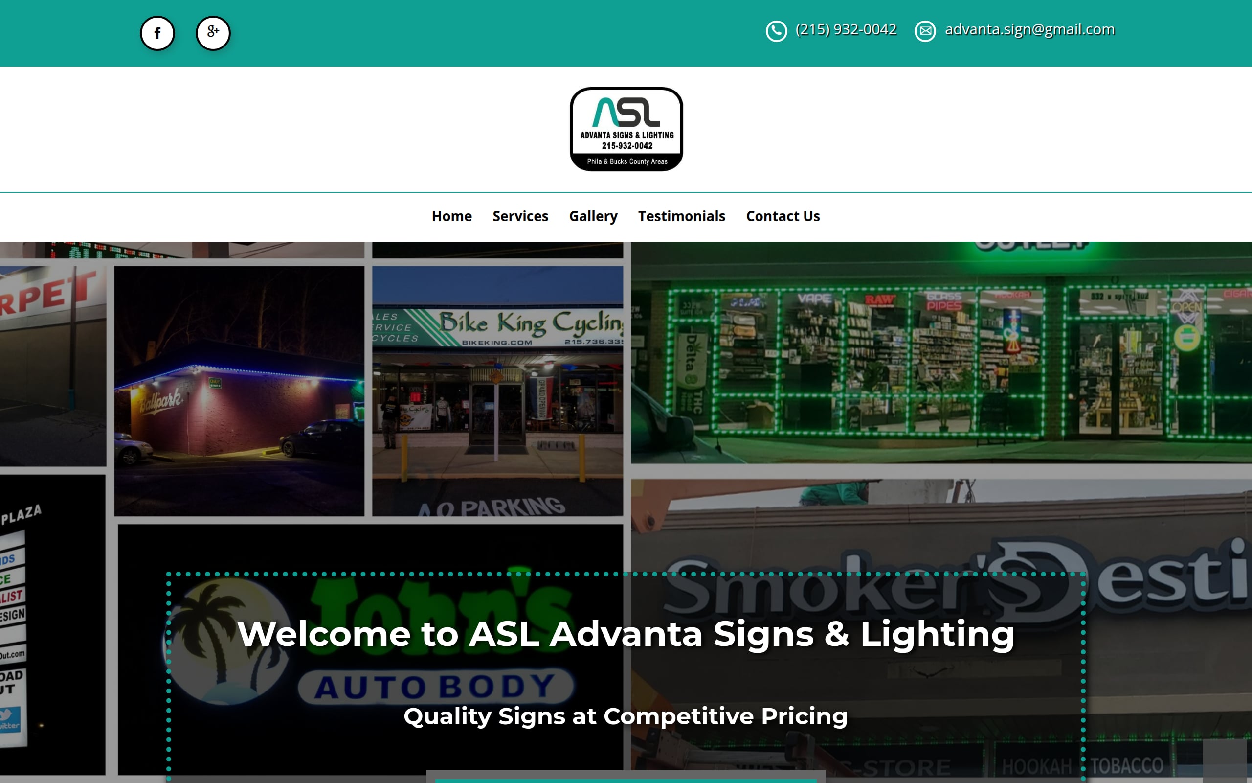 Advanta Signs and Lighting Screenshot