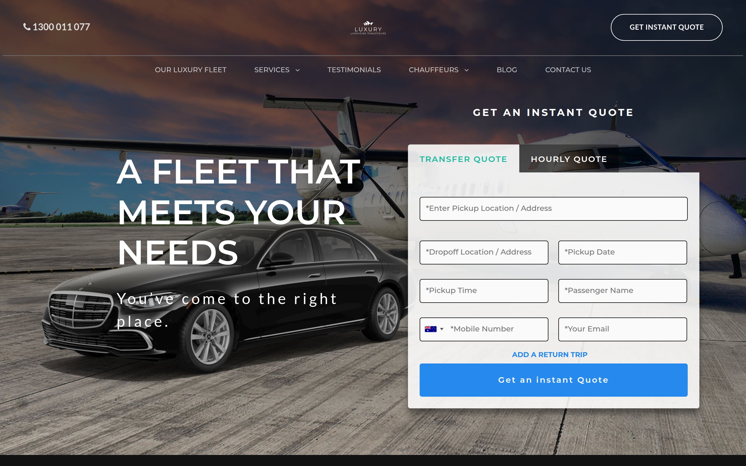 Luxury Limousine Chauffeurs Screenshot
