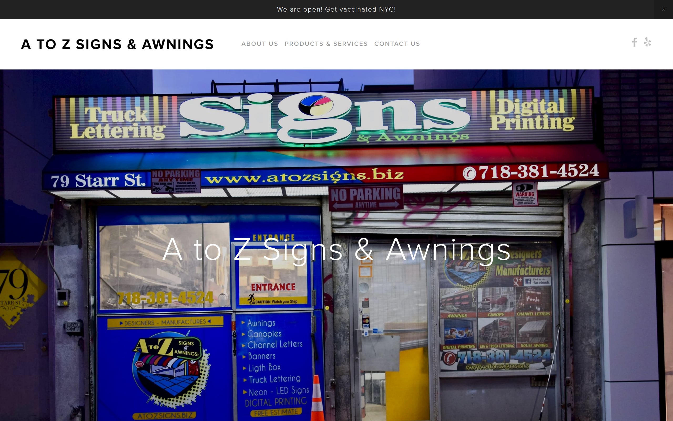 A To Z Signs & Awnings Screenshot