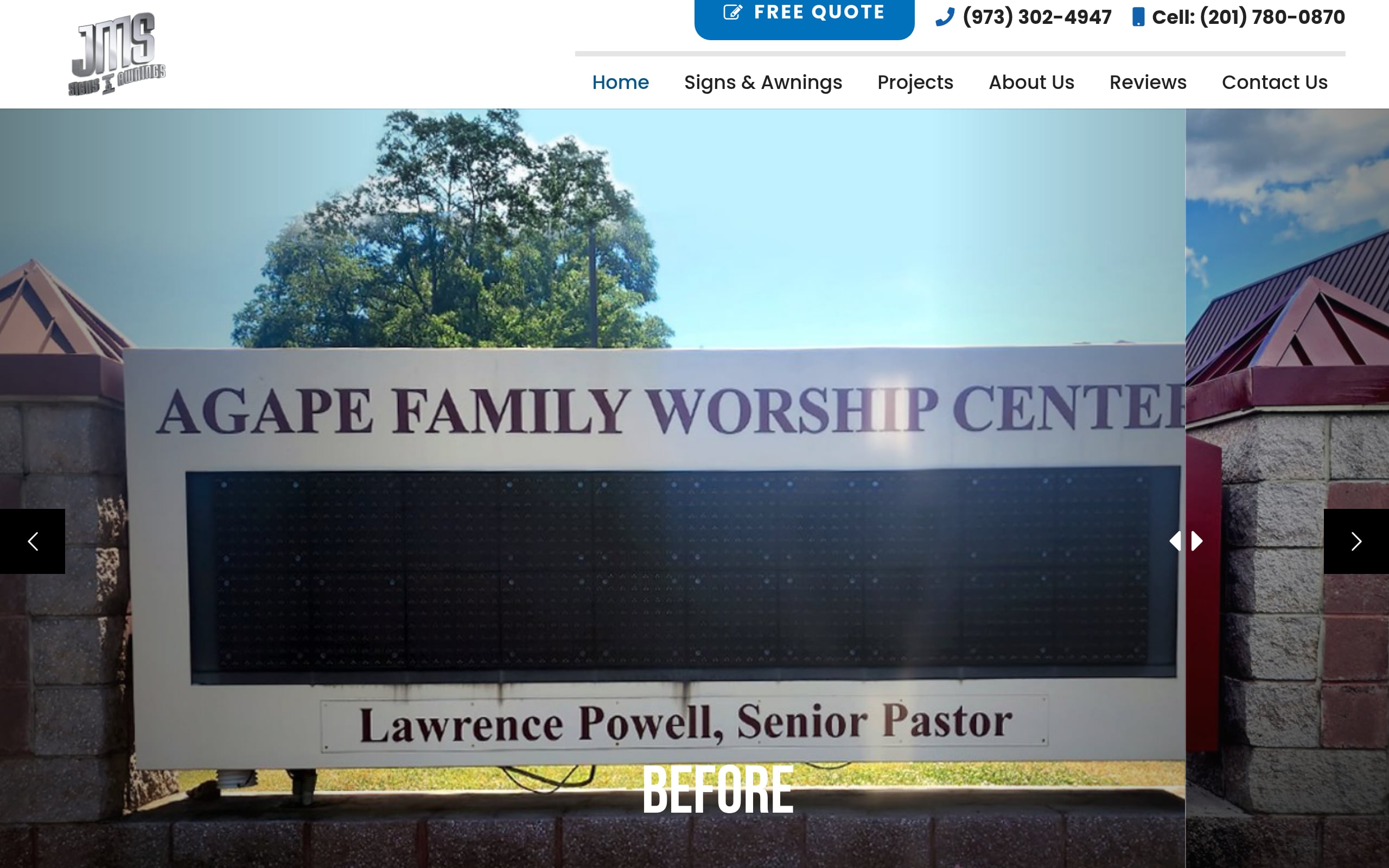 JM Signs & Awnings Screenshot