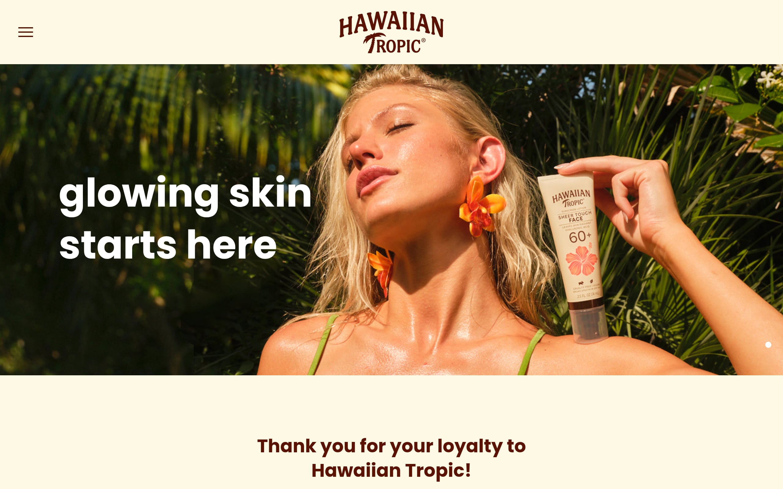 Hawaiian Tropic Mineral Powder Sunscreen Brush SPF 30 Screenshot