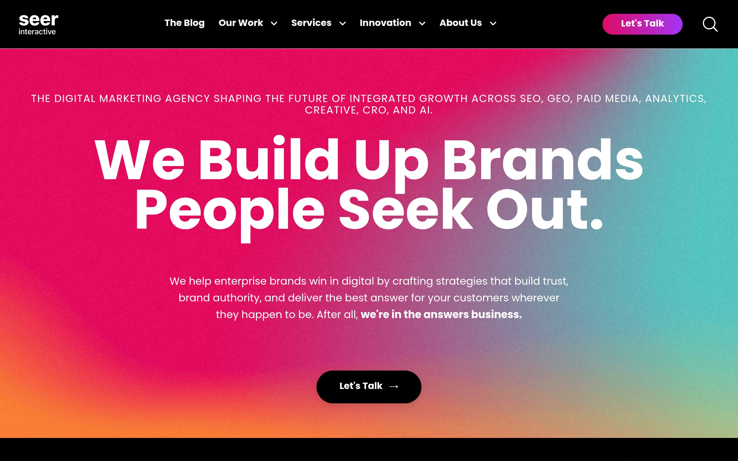 Seer Interactive Screenshot