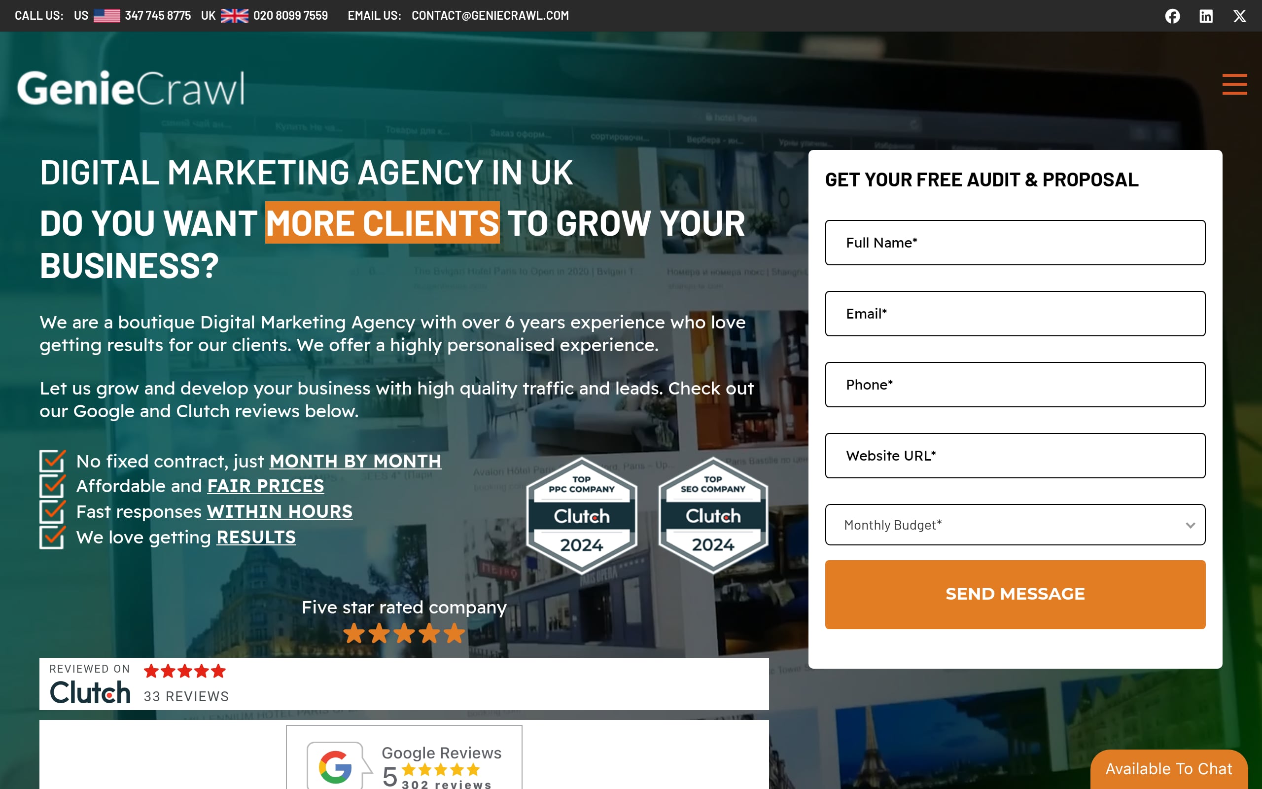 Genie Crawl Screenshot