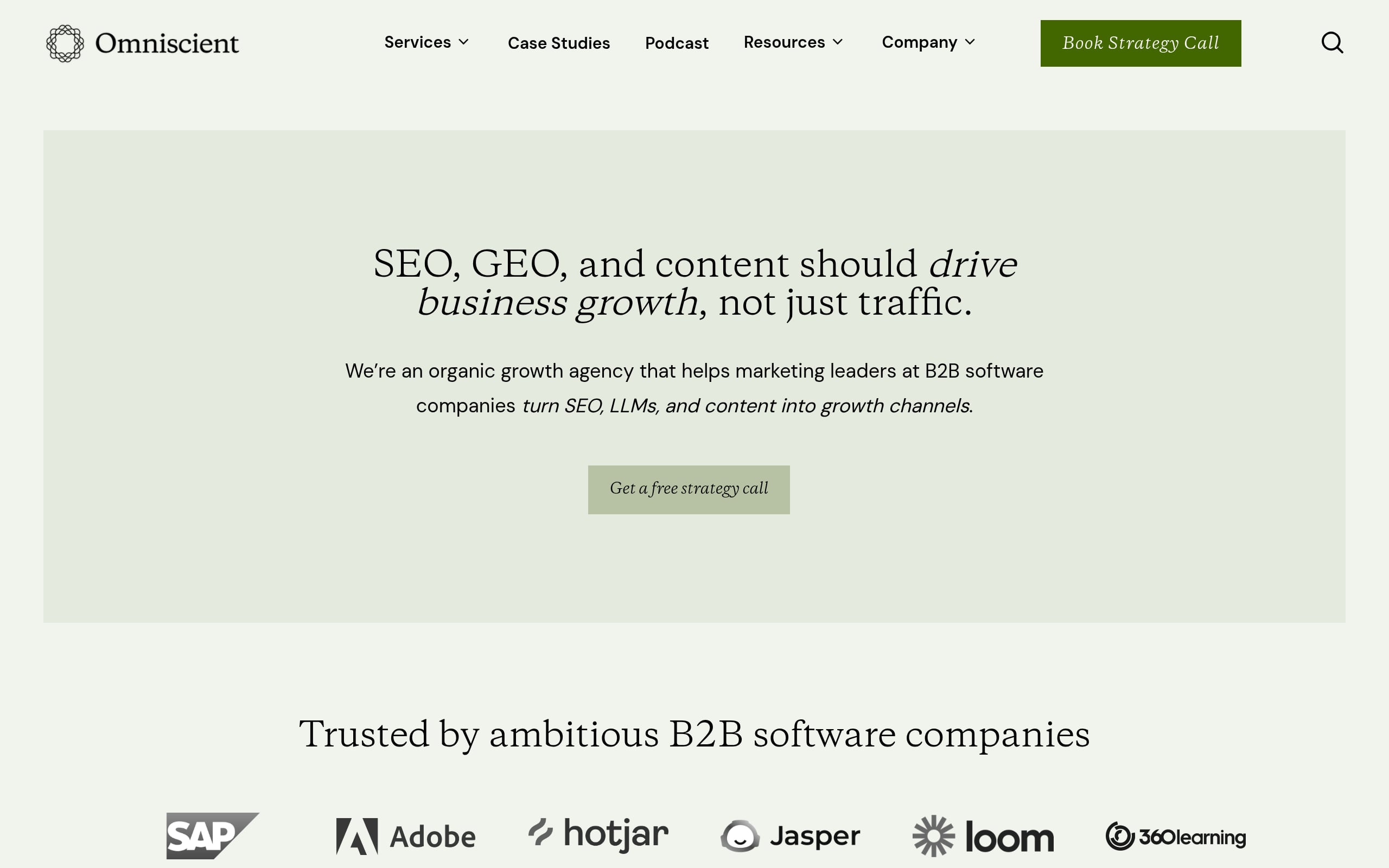 Omniscient Digital Screenshot