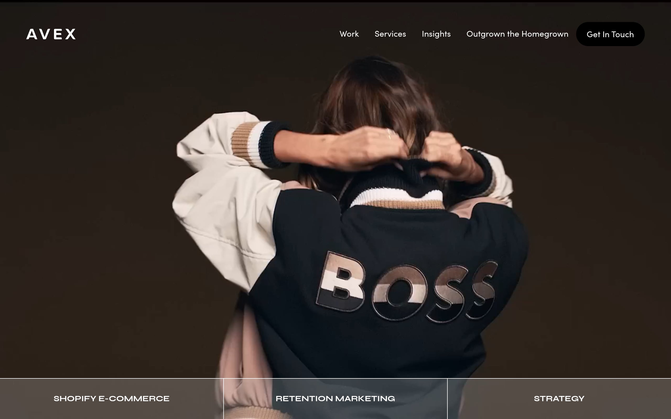 Avex eCommerce Agency Screenshot