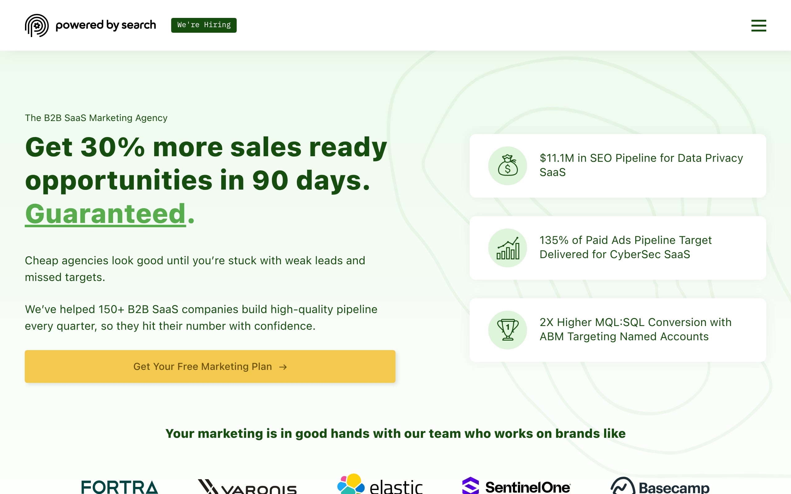 Powered by Search Screenshot