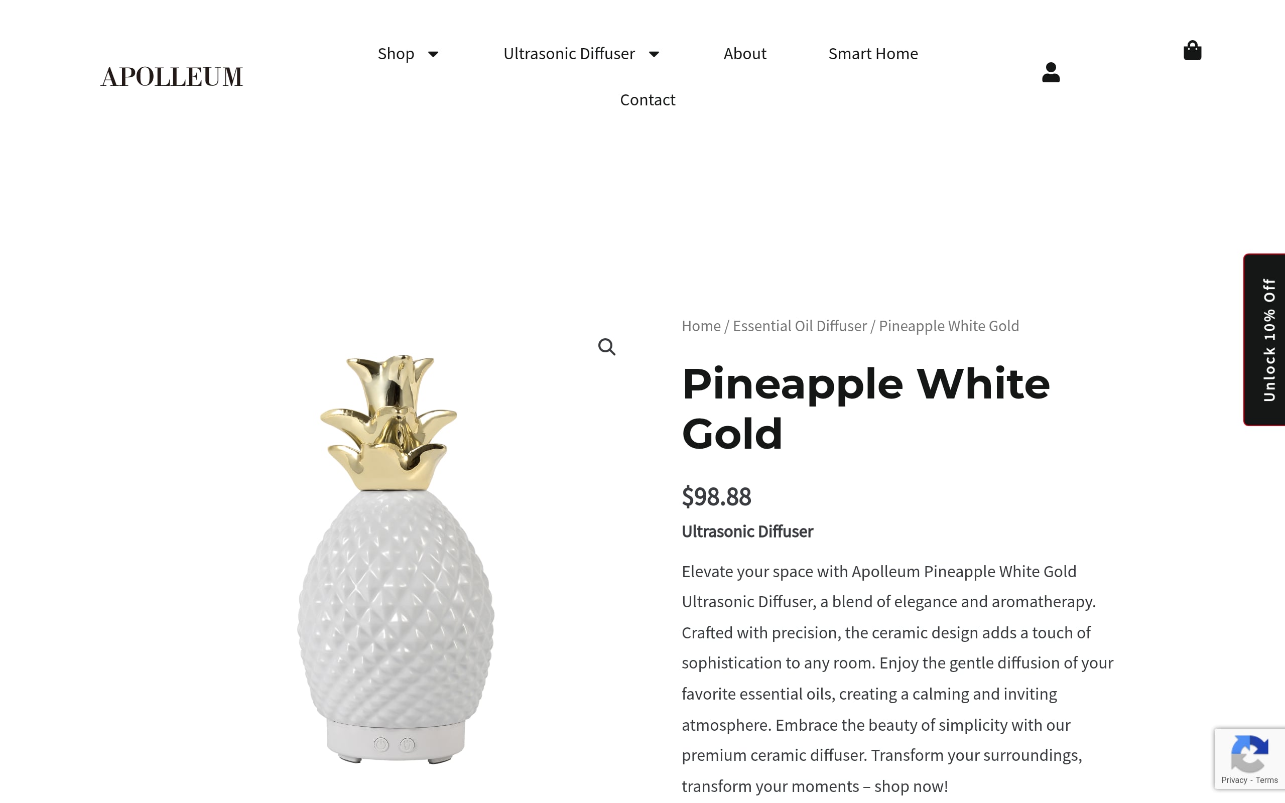 Ultrasonic Ceramics Pineapple Diffuser Screenshot