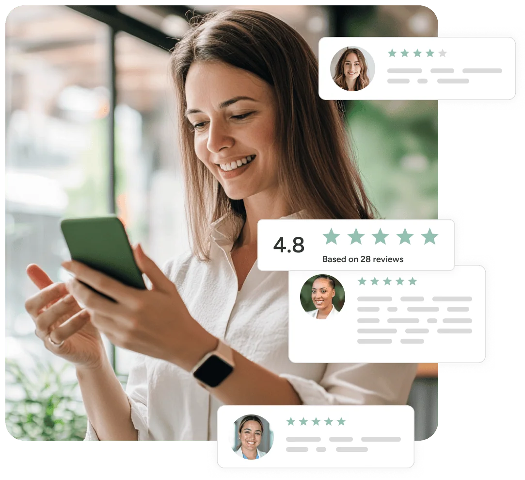 Generate and manage patient reviews Screenshot