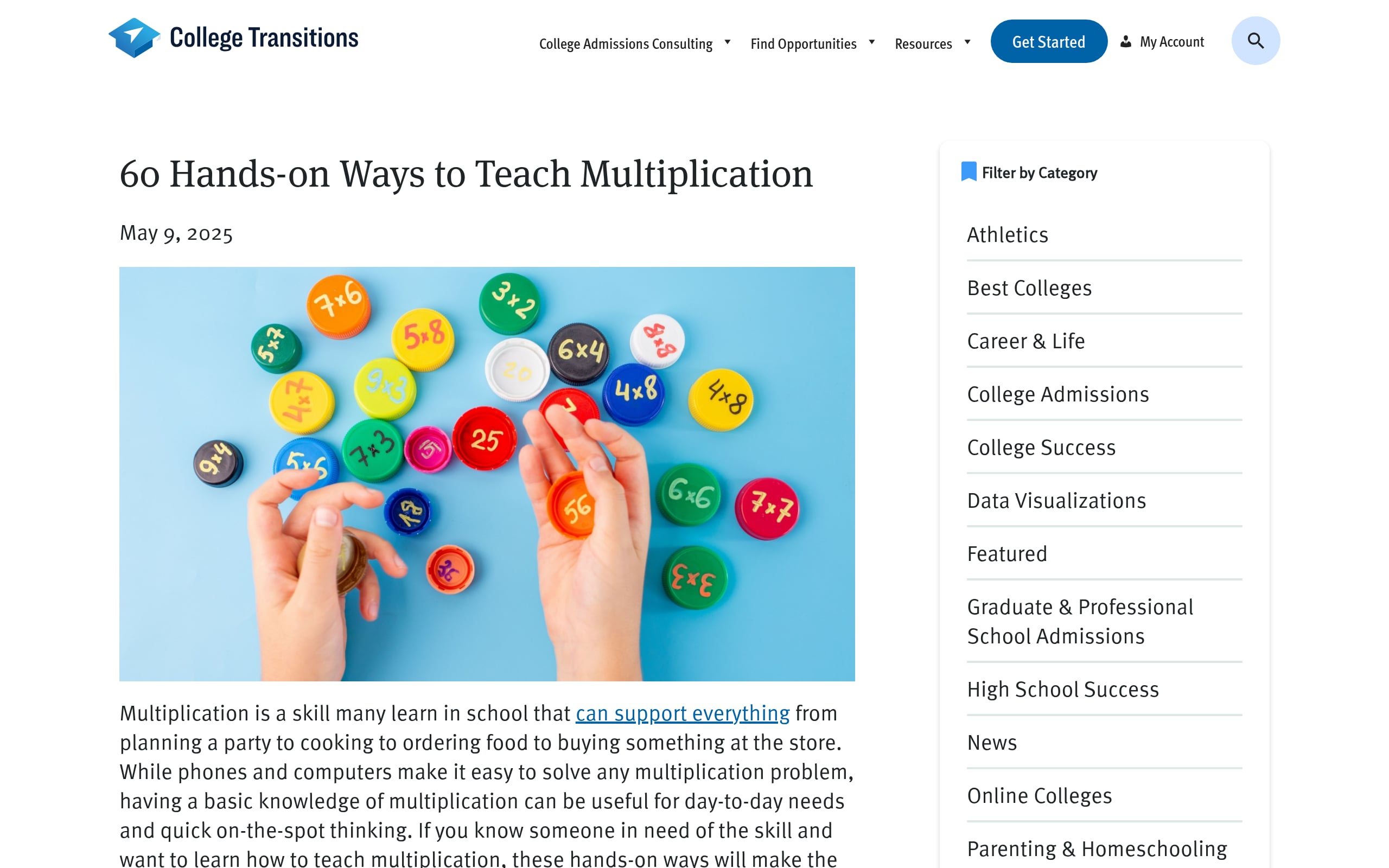 Multiplication Model Make-It Screenshot