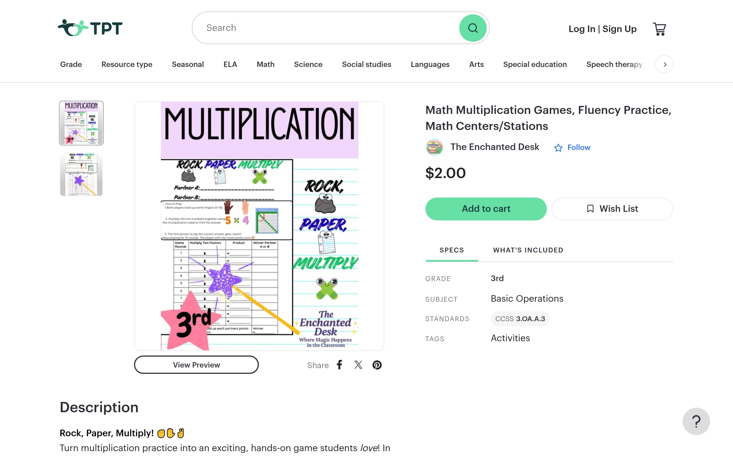 Rock, Paper, Multiply! Screenshot