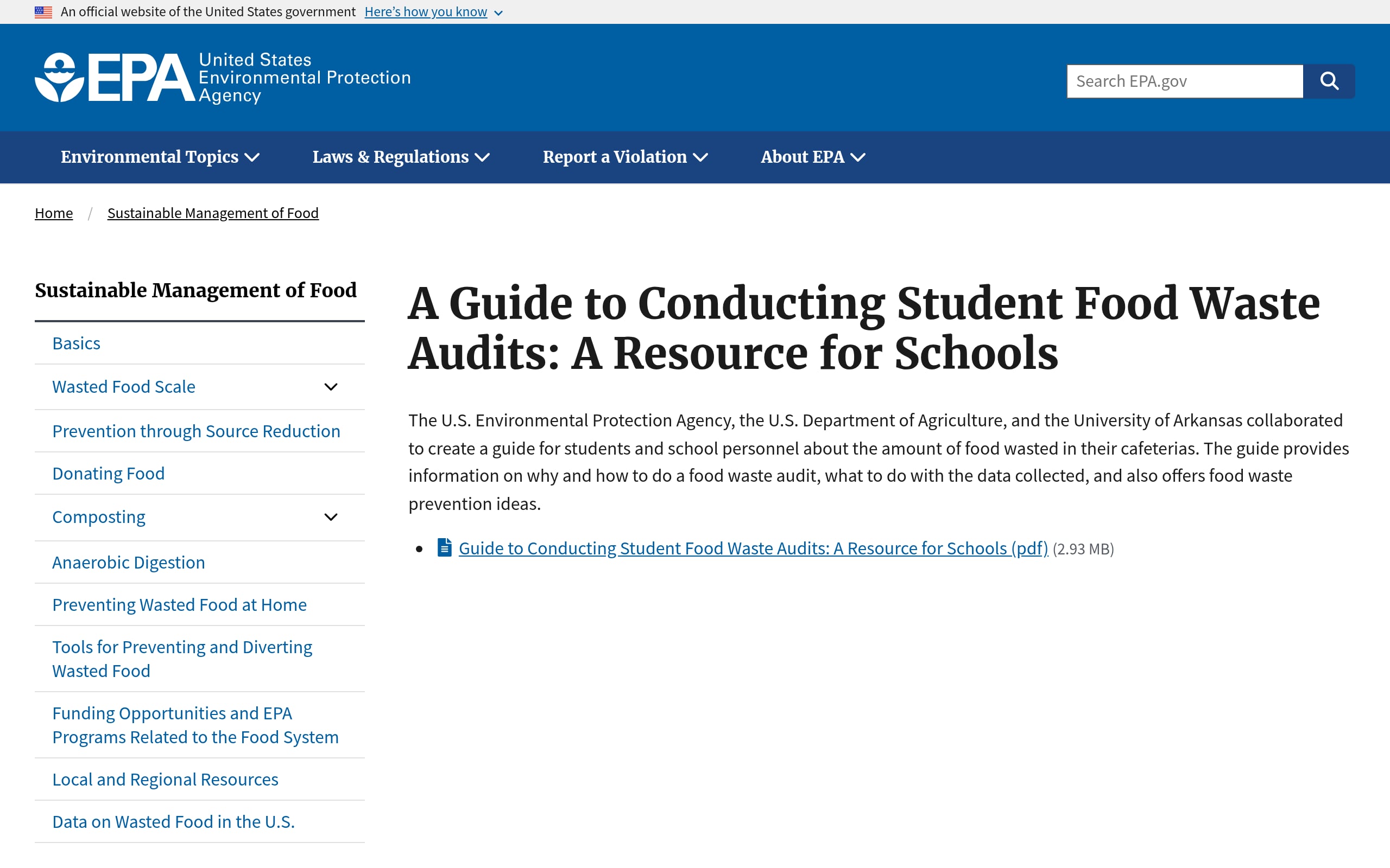 Keep Food Waste Out of Landfills Screenshot