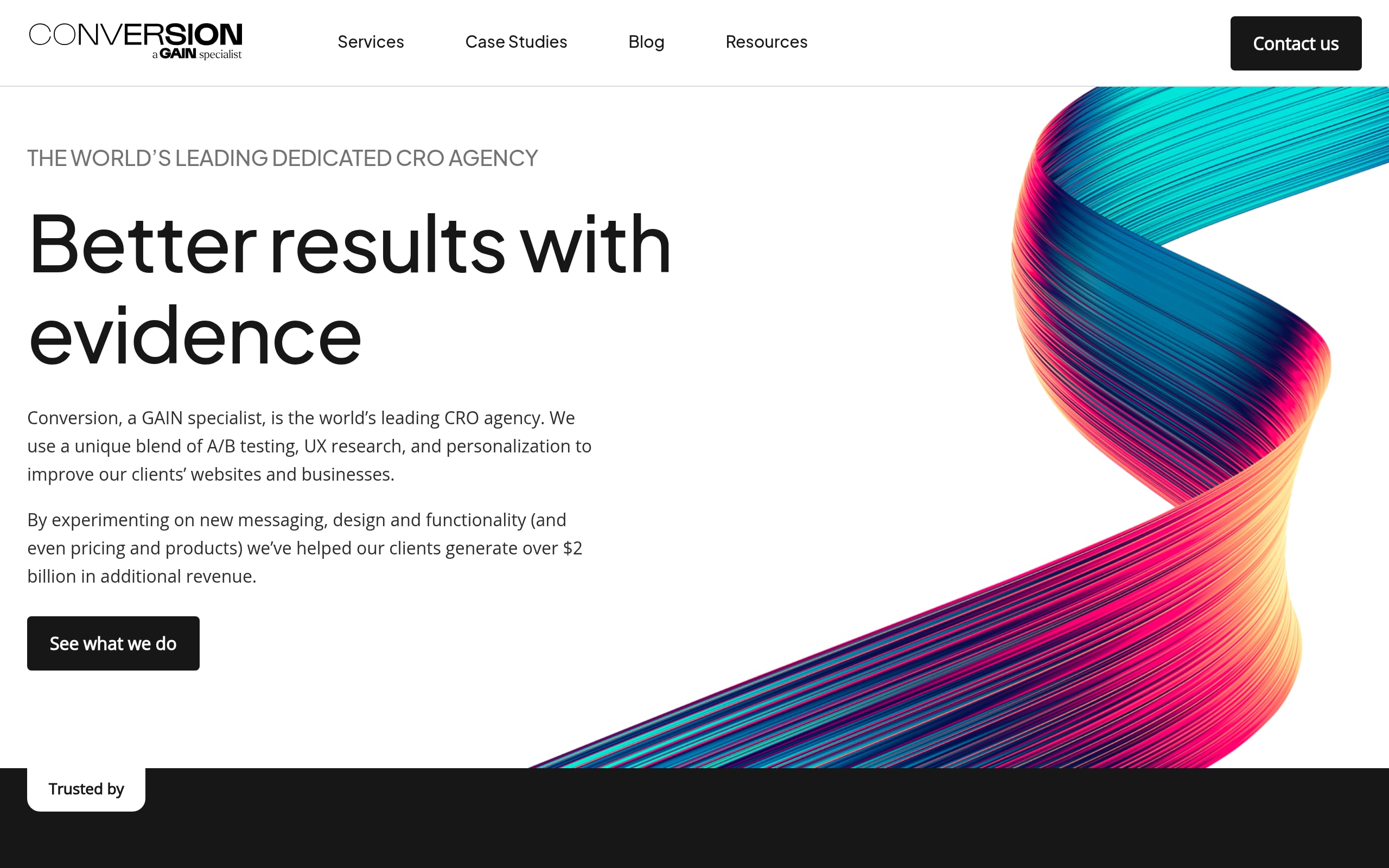 Aesthetic Web agency website screenshot