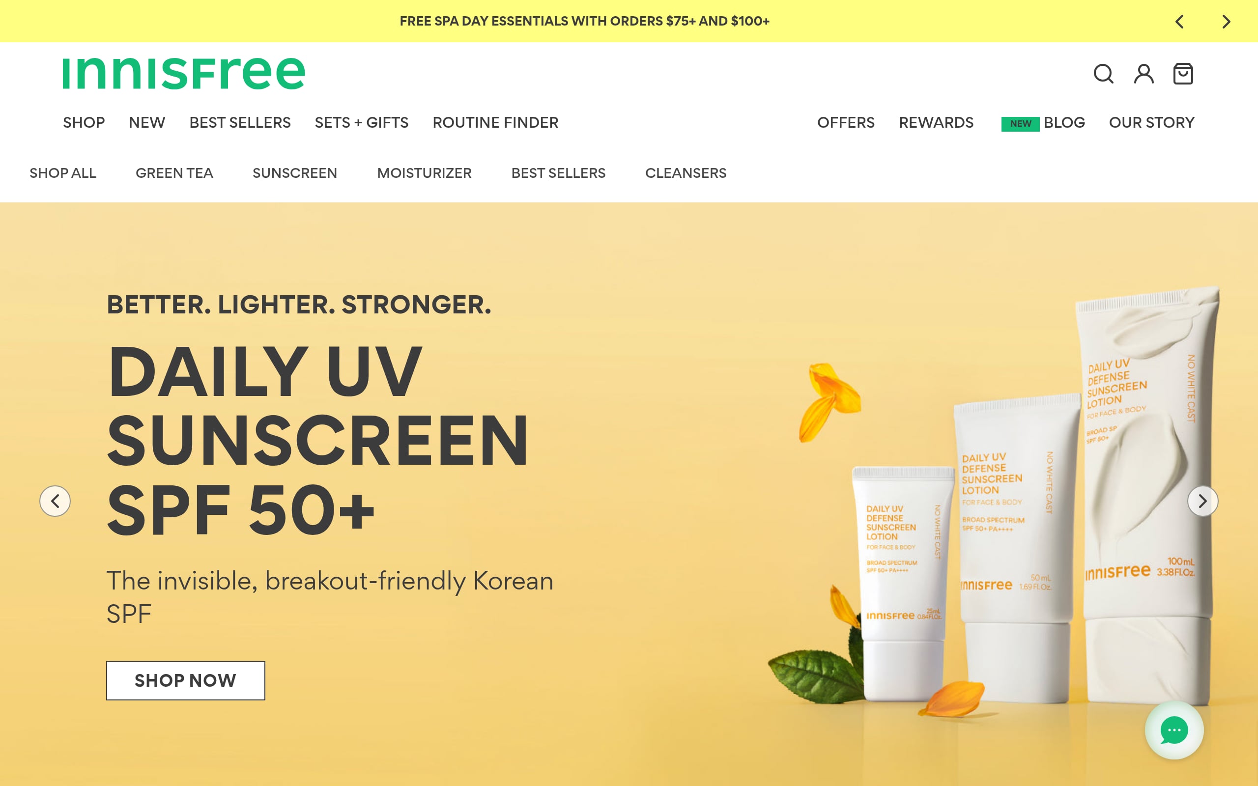 Innisfree Daily UV Defense Sunscreen Screenshot