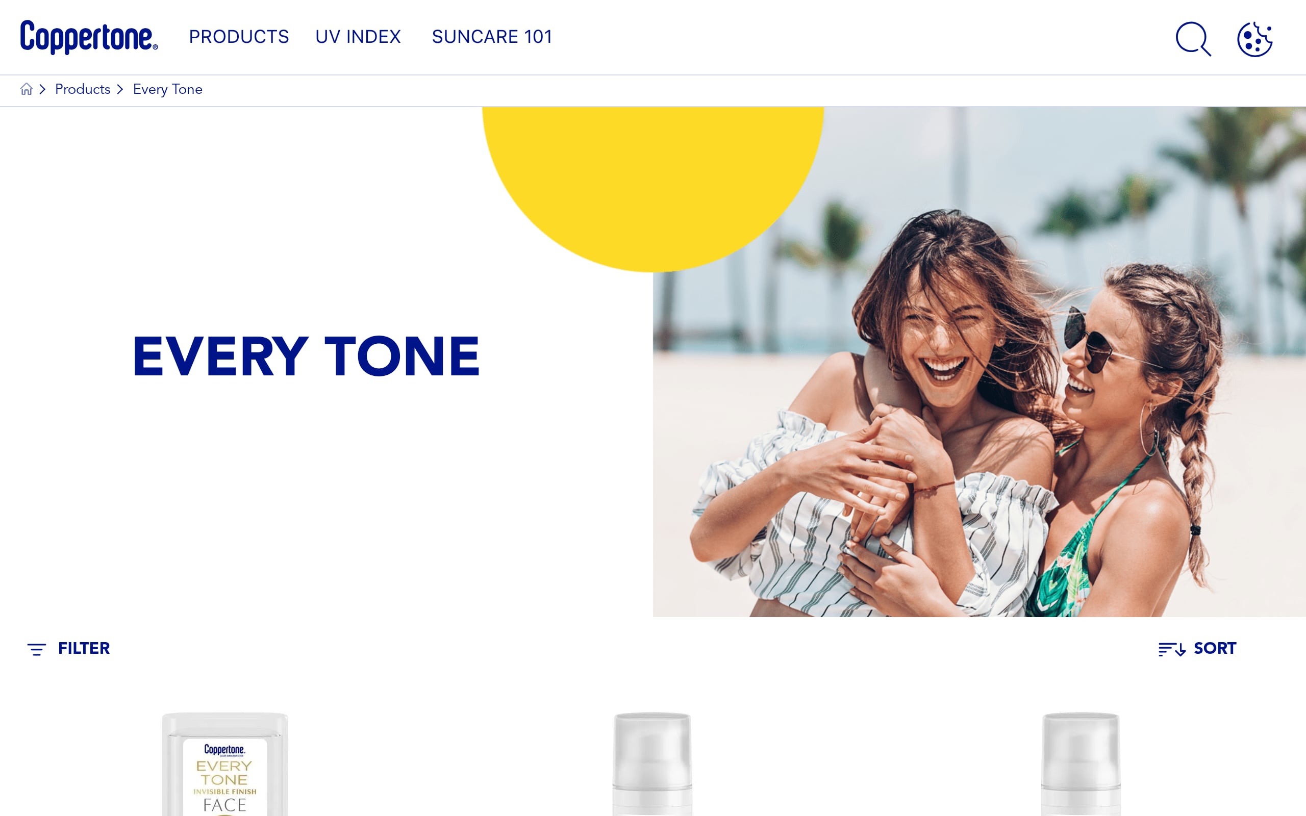 Coppertone Every Tone Invisible Face SPF 50 Screenshot