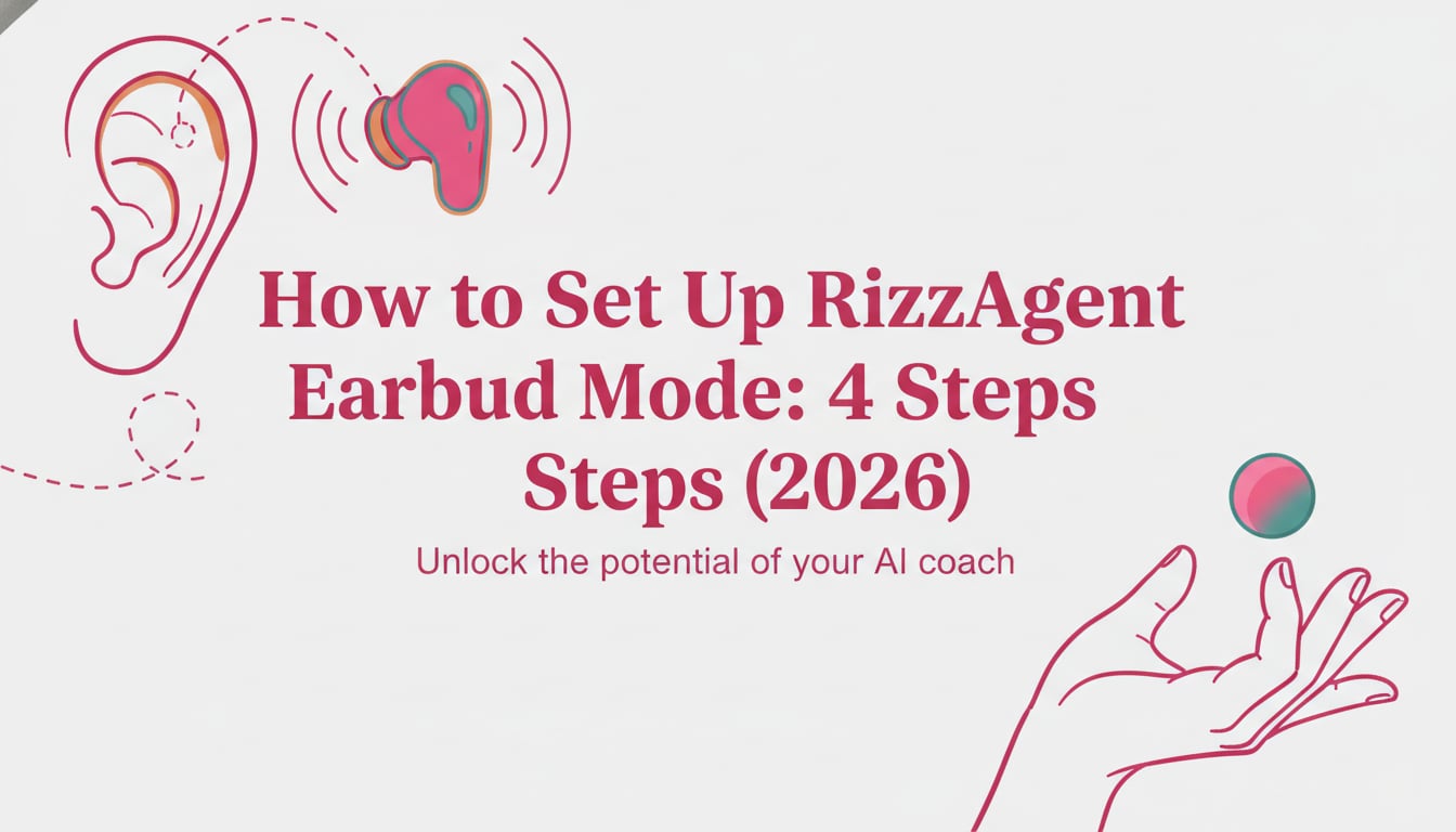 how to set up rizzagent earbud mode