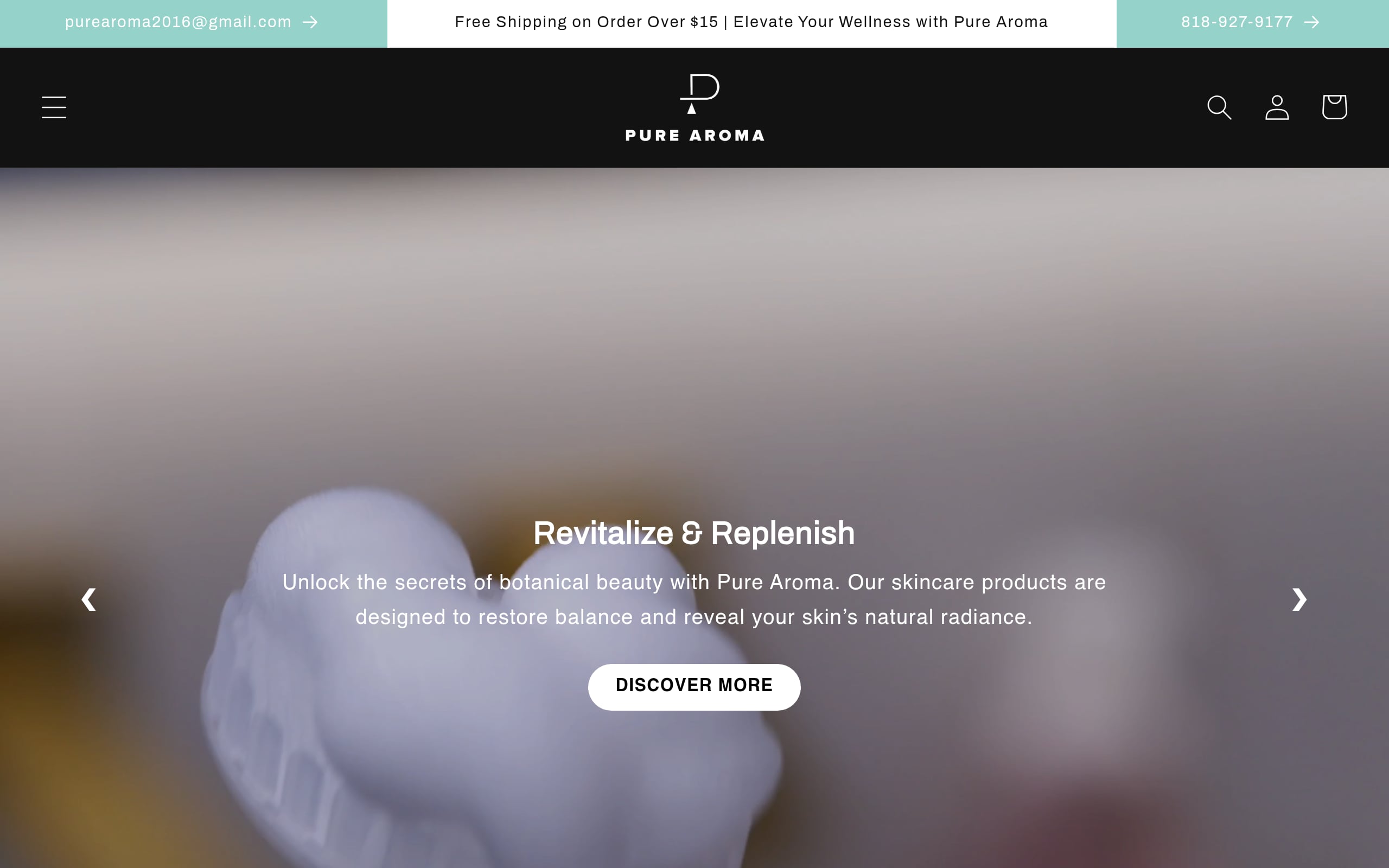 Pure Aroma 100% Natural Essential Oils Screenshot