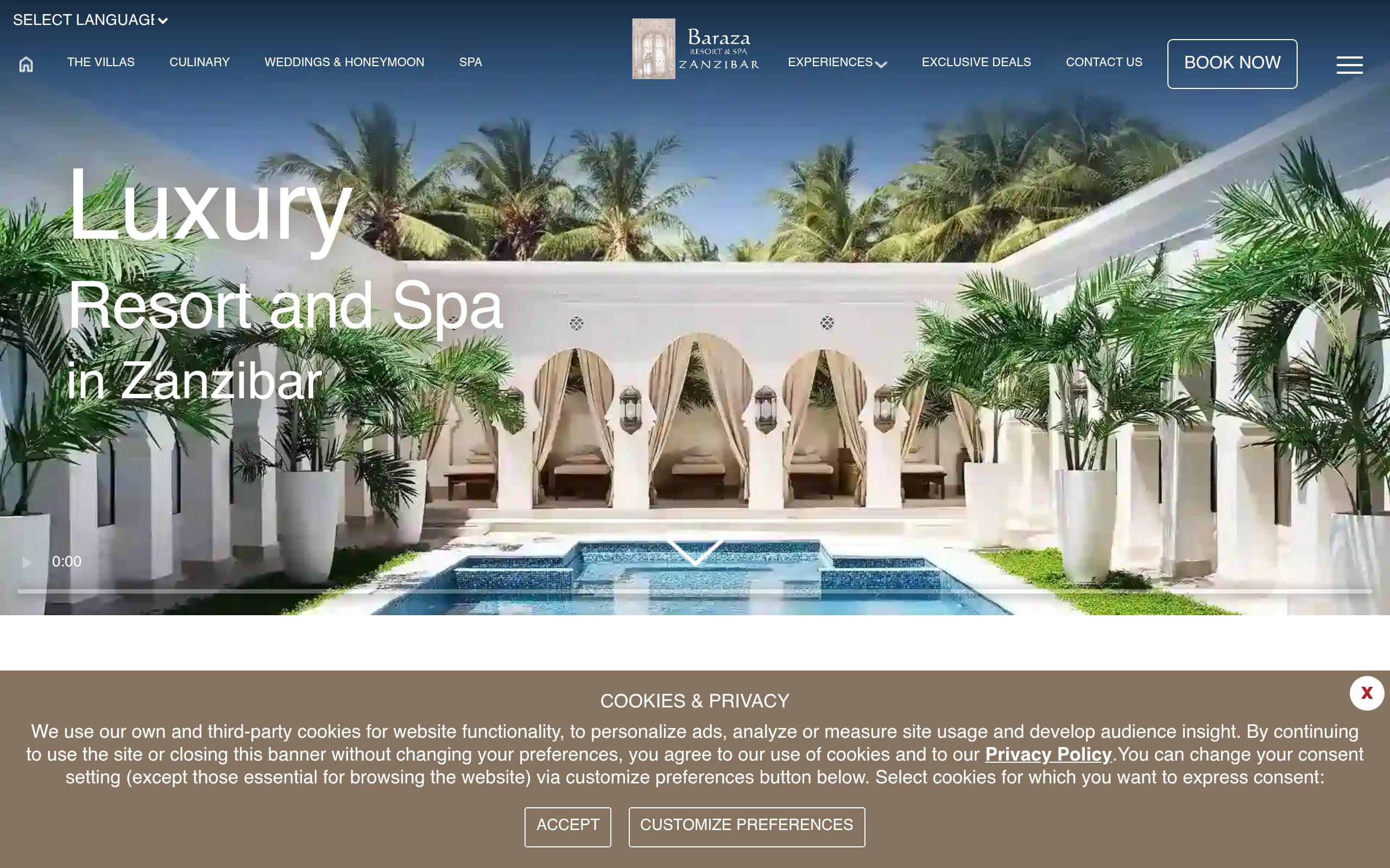 Baraza Resort and Spa Screenshot