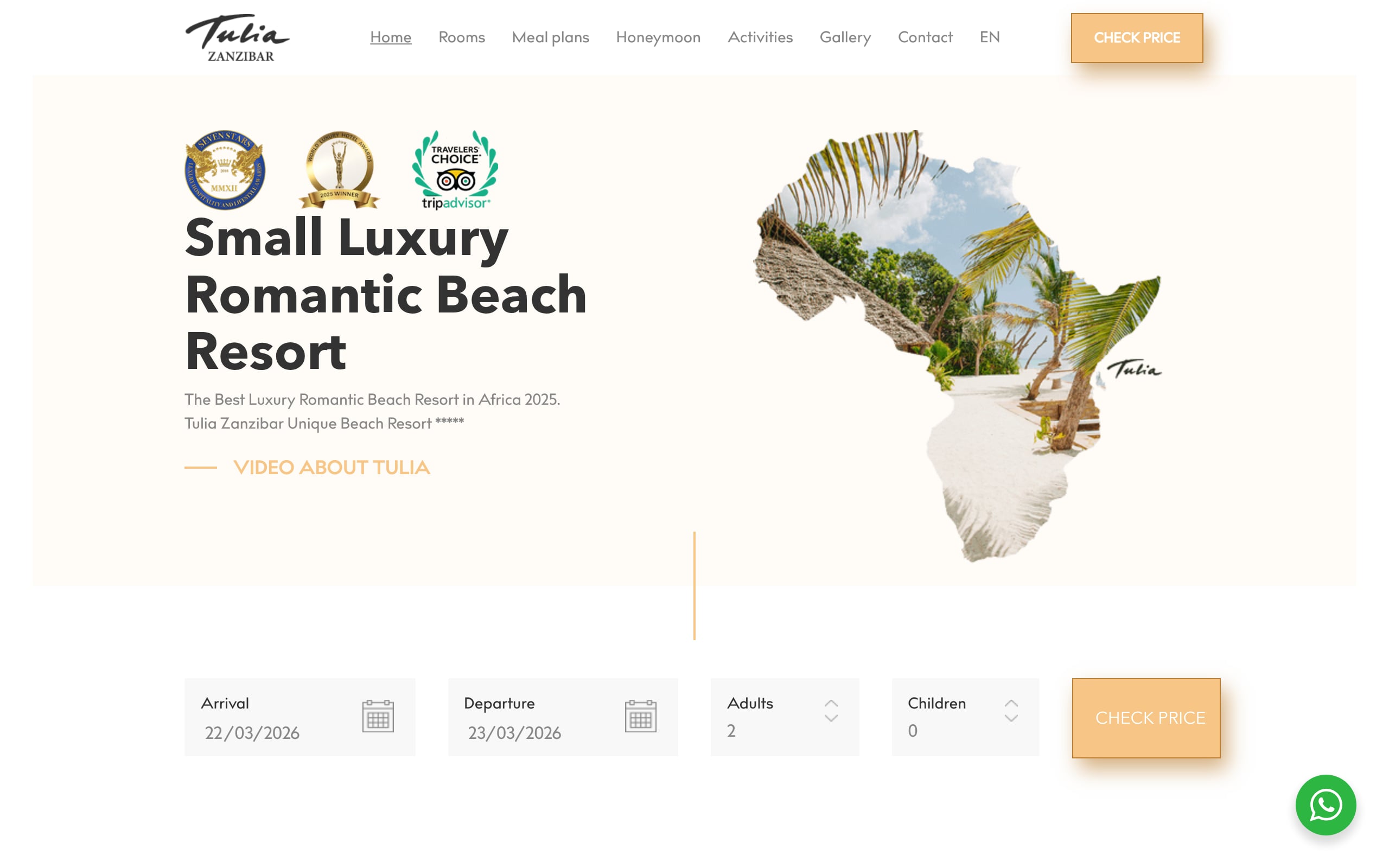 Tulia Zanzibar Unique Beach Resort Screenshot