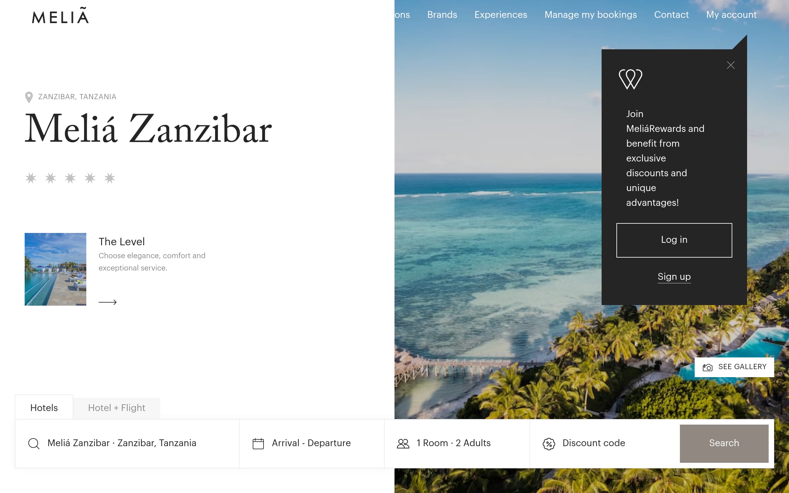 Meliá Zanzibar Screenshot