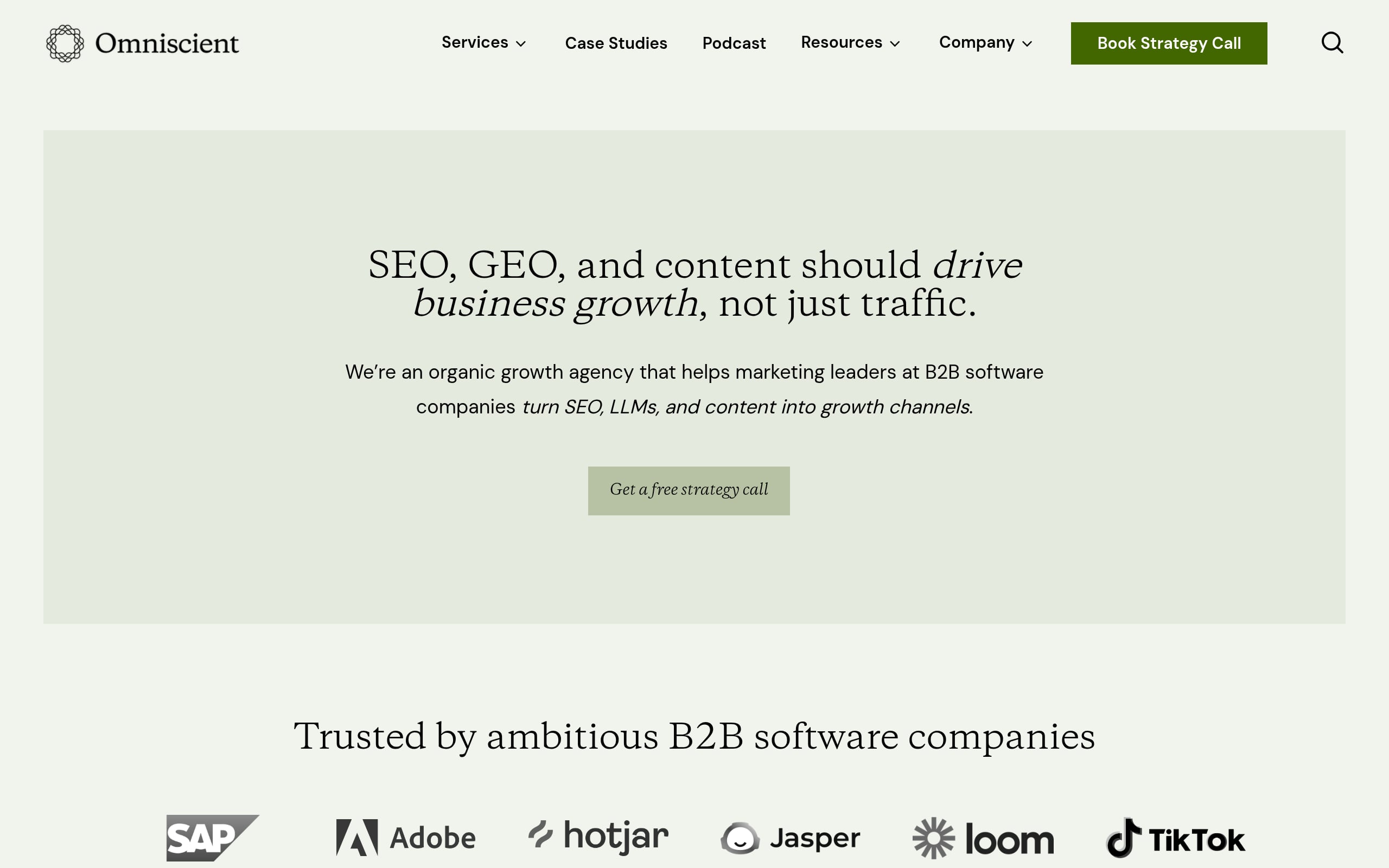 Omniscient Digital Screenshot