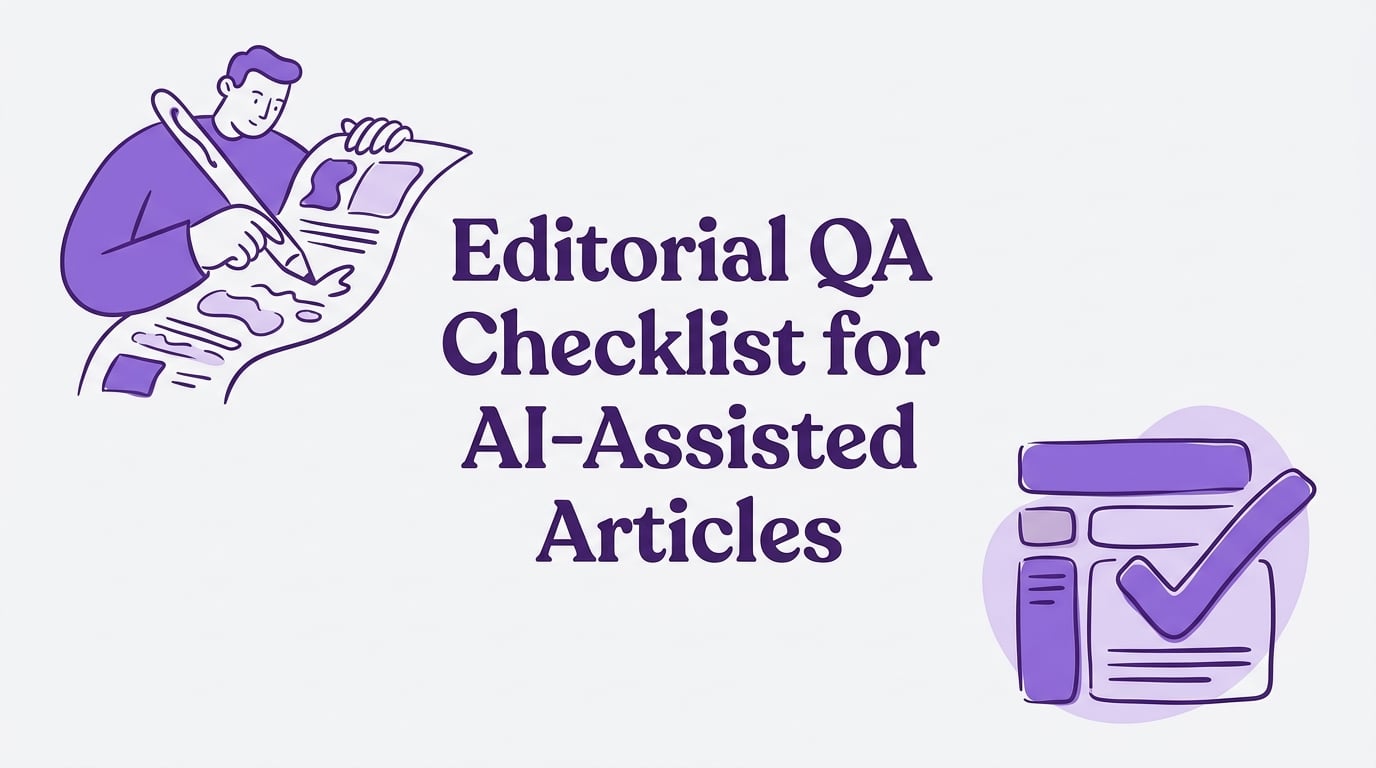 editorial qa checklist for ai-assisted articles