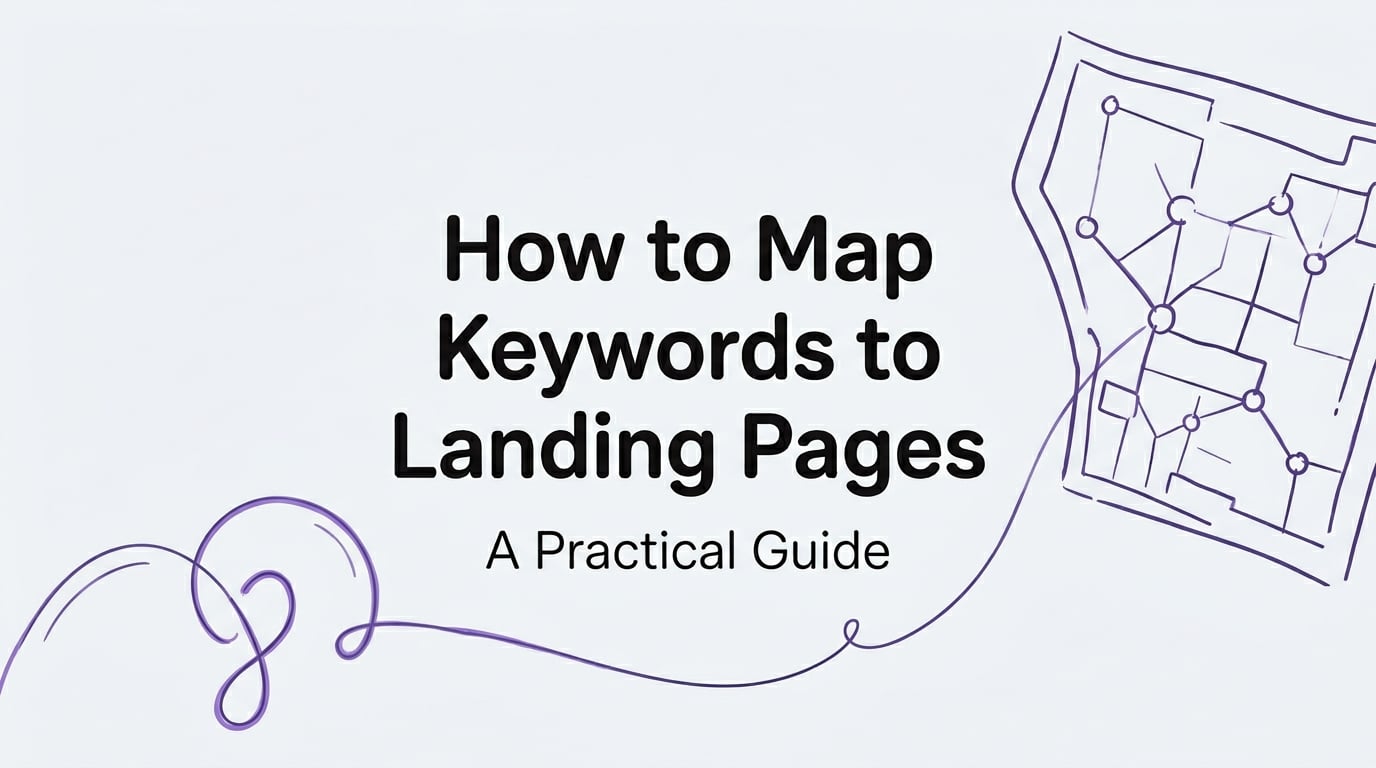 how to map keywords to landing pages