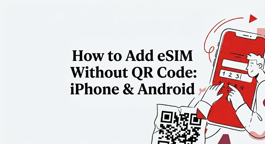 how to add esim without qr code