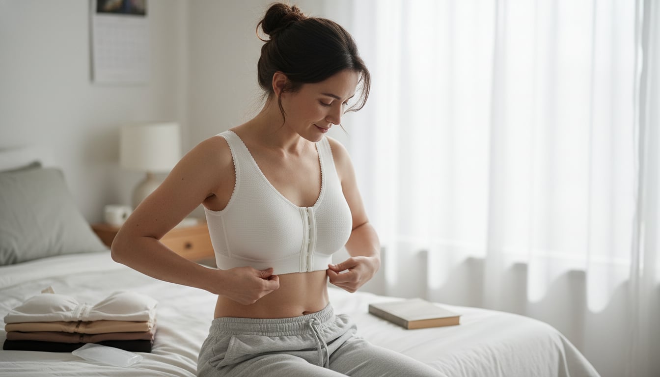 breast aug recovery bra