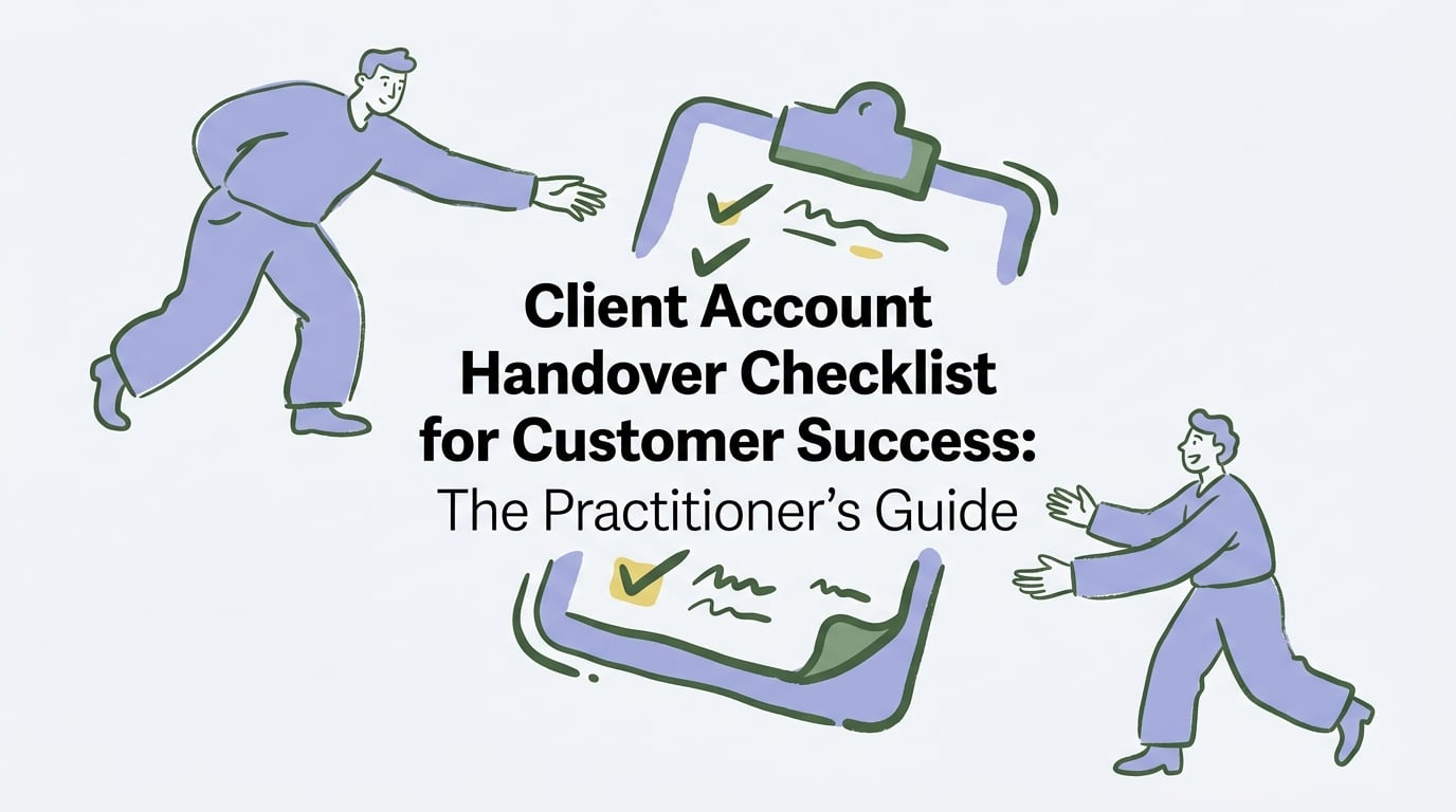 client account handover checklist for customer success