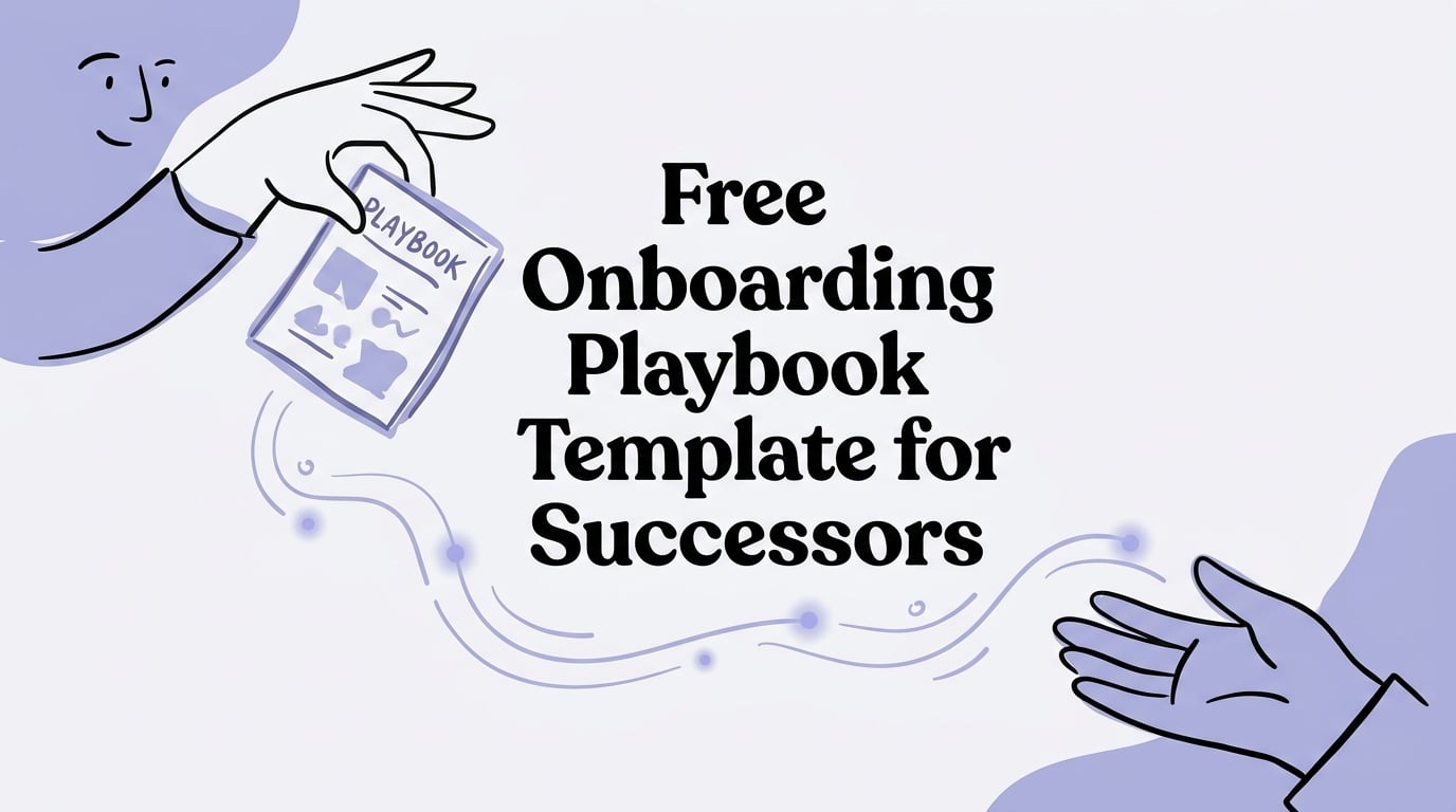 onboarding playbook template for successors