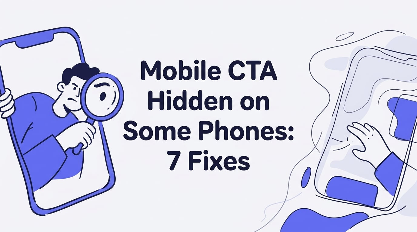 mobile cta hidden on some phones
