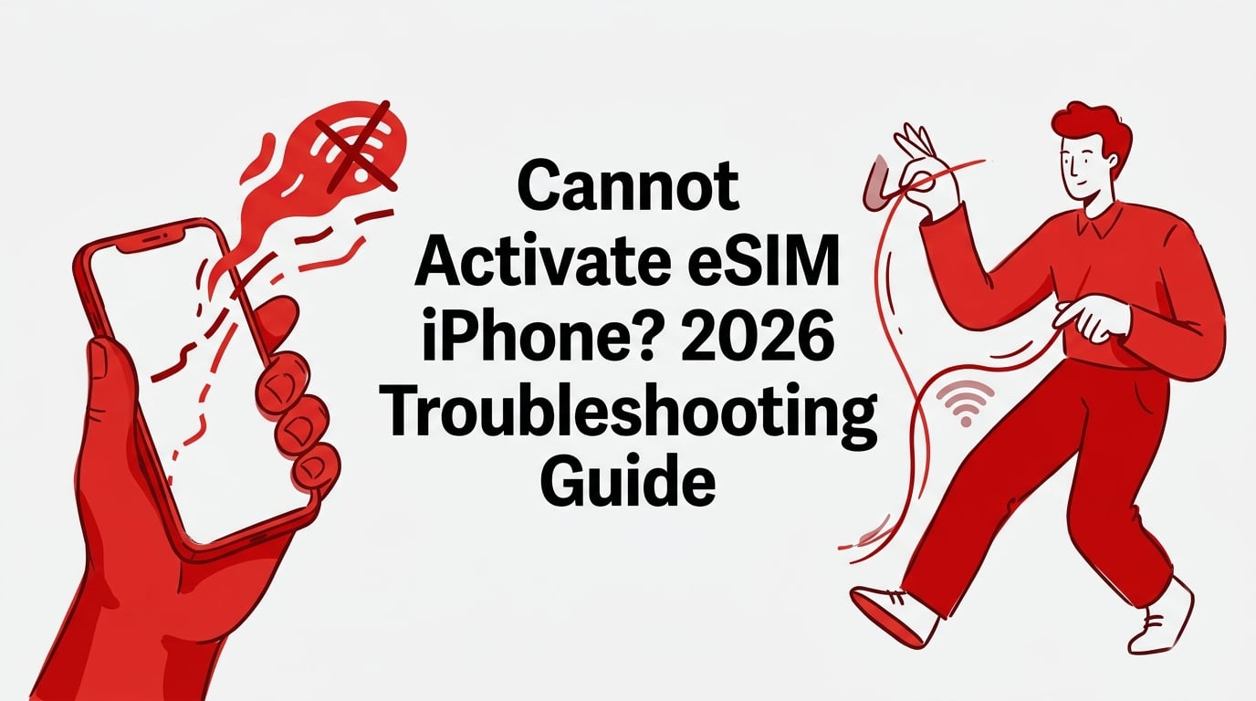 cannot activate esim iphone