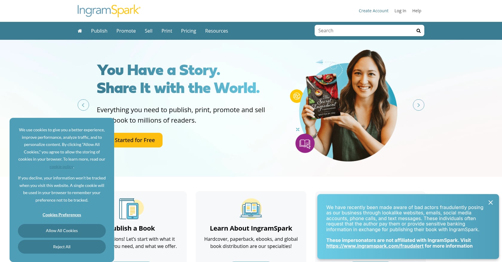 IngramSpark Screenshot