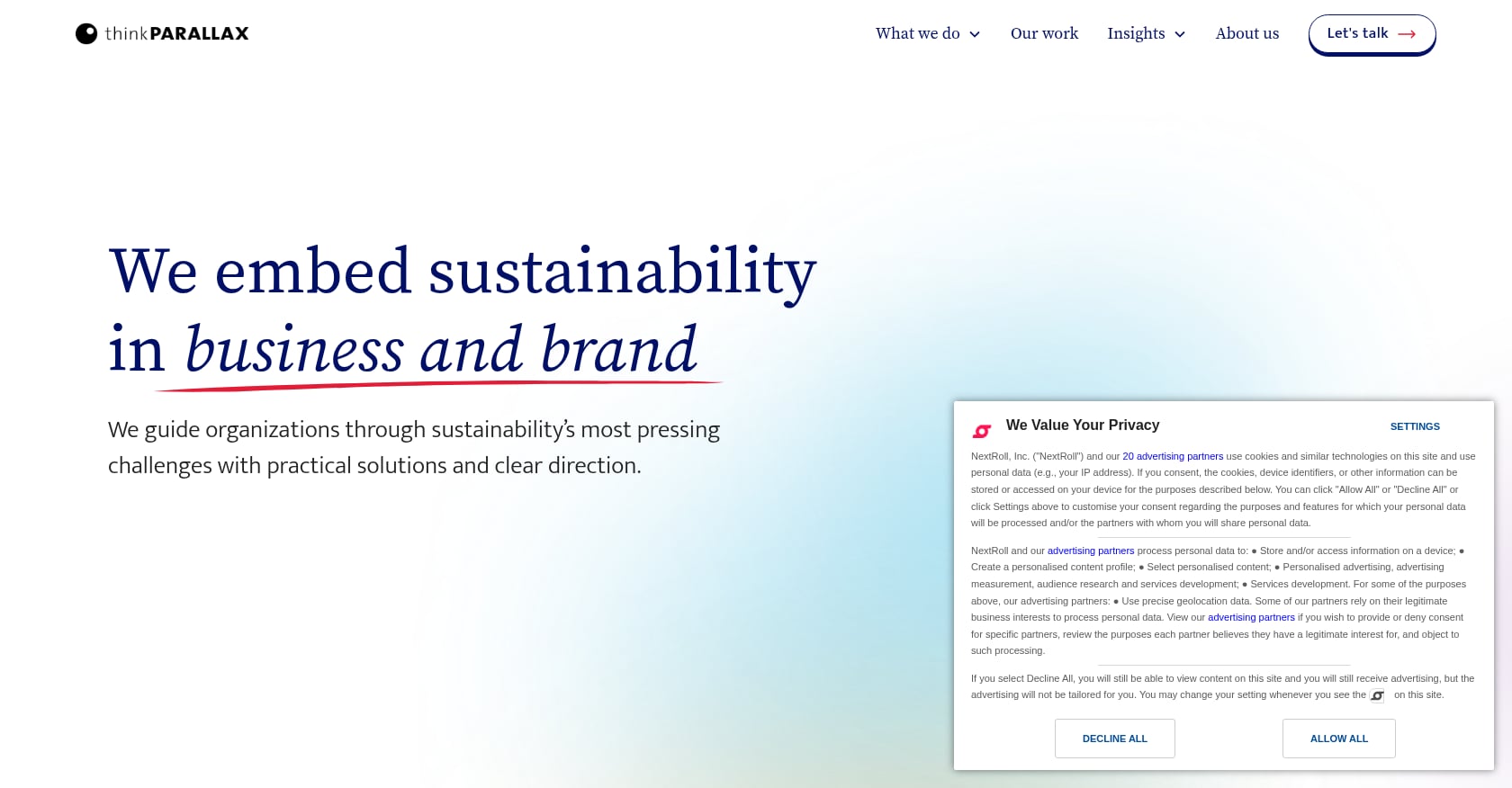 thinkPARALLAX Screenshot