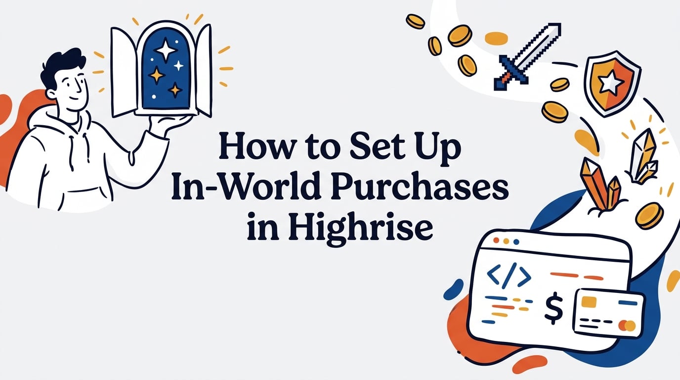 How to Set Up In-World Purchases in Highrise (2026 Guide)