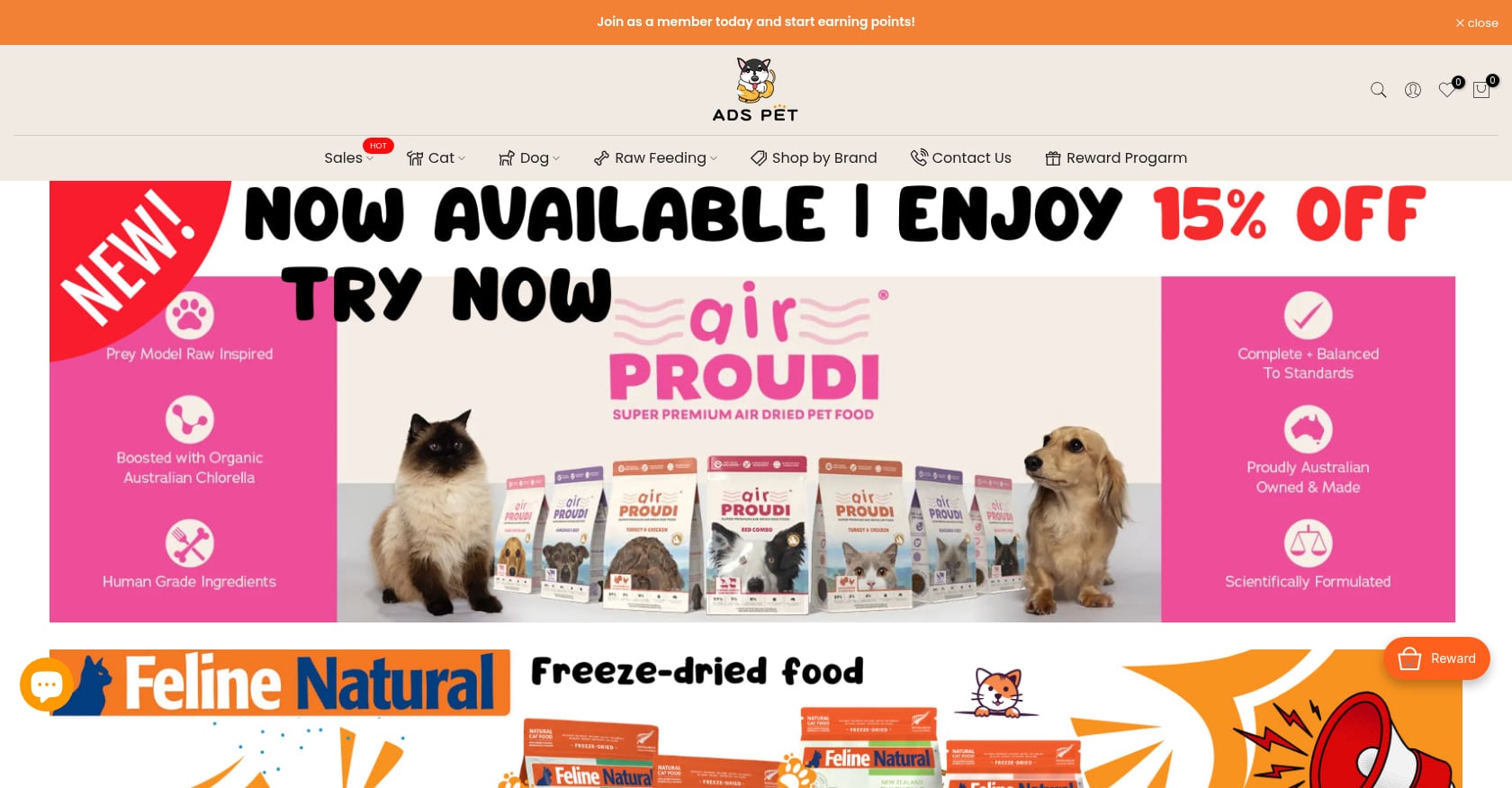 ADS Pet Store / Proudi Screenshot