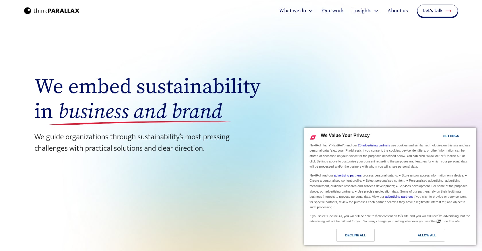 thinkPARALLAX Screenshot
