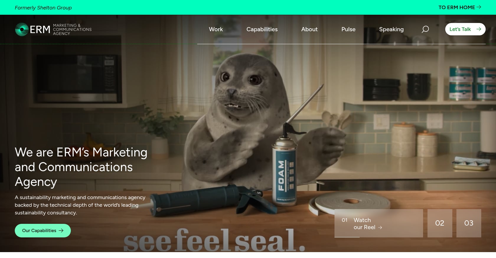 ERM Marketing & Communications Screenshot