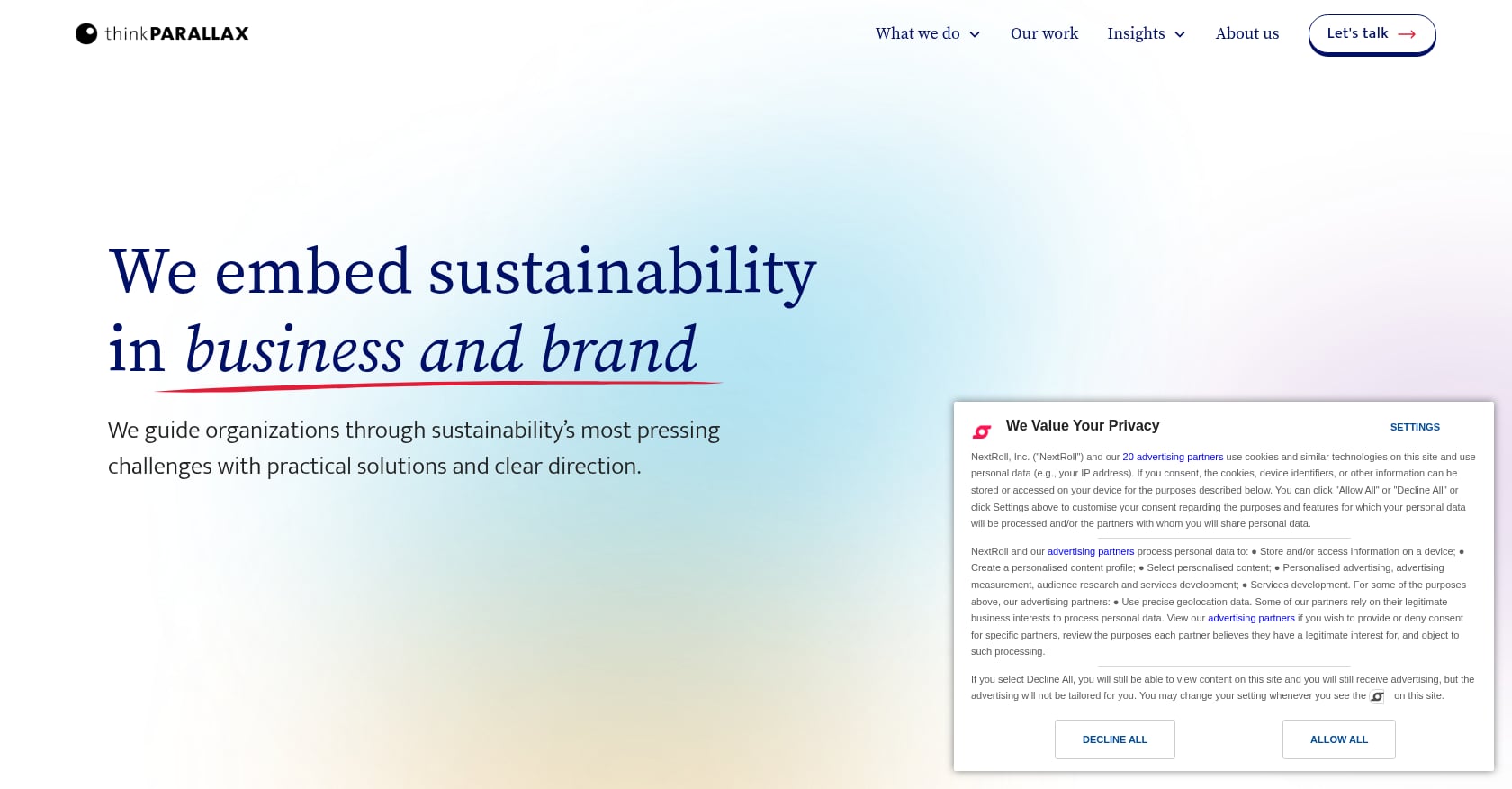 thinkPARALLAX Screenshot