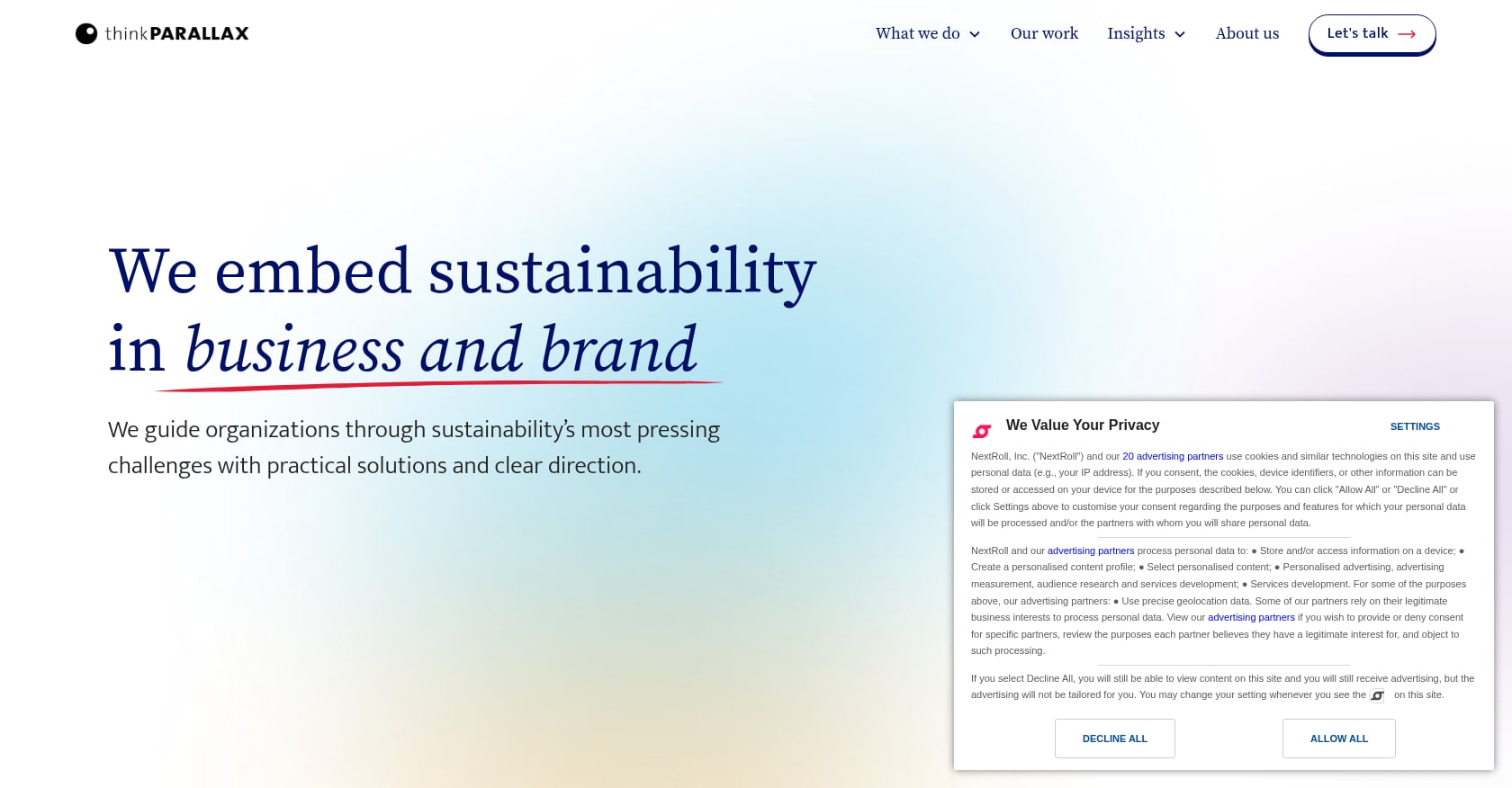 thinkPARALLAX Screenshot