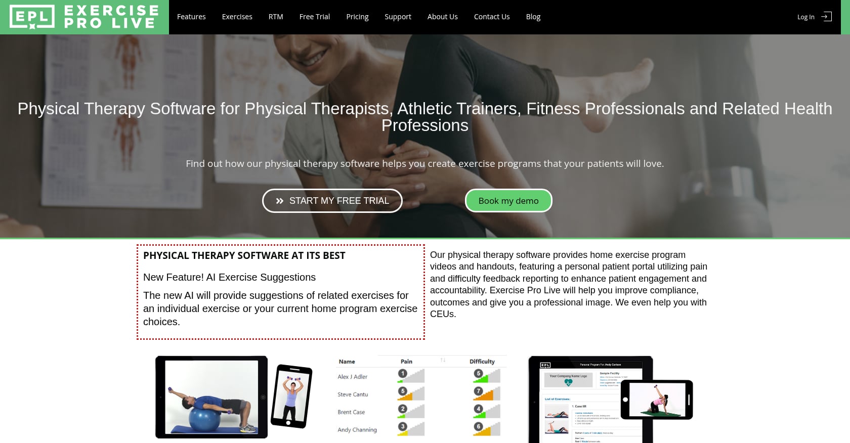 Exercise Pro Live Screenshot