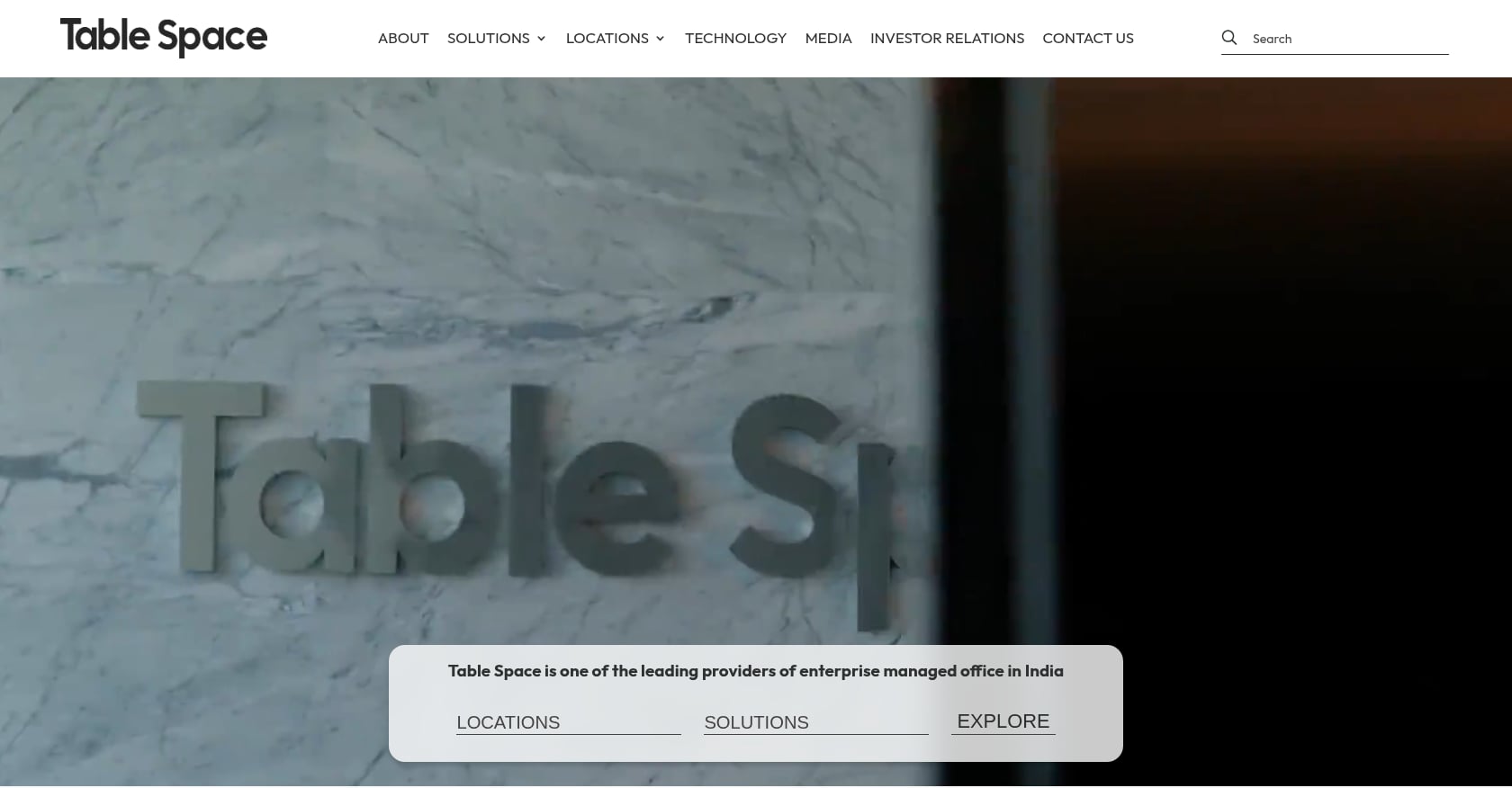 Table Space Screenshot