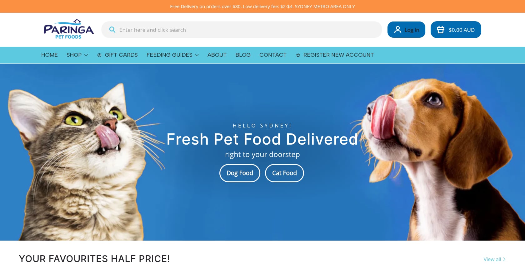 Paringa Pet Foods Screenshot