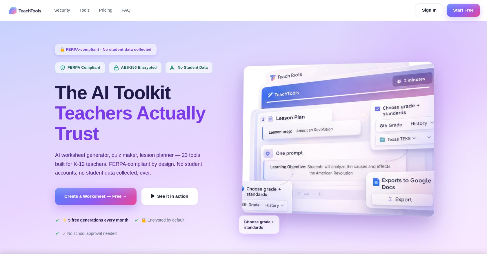 TeachTools Screenshot