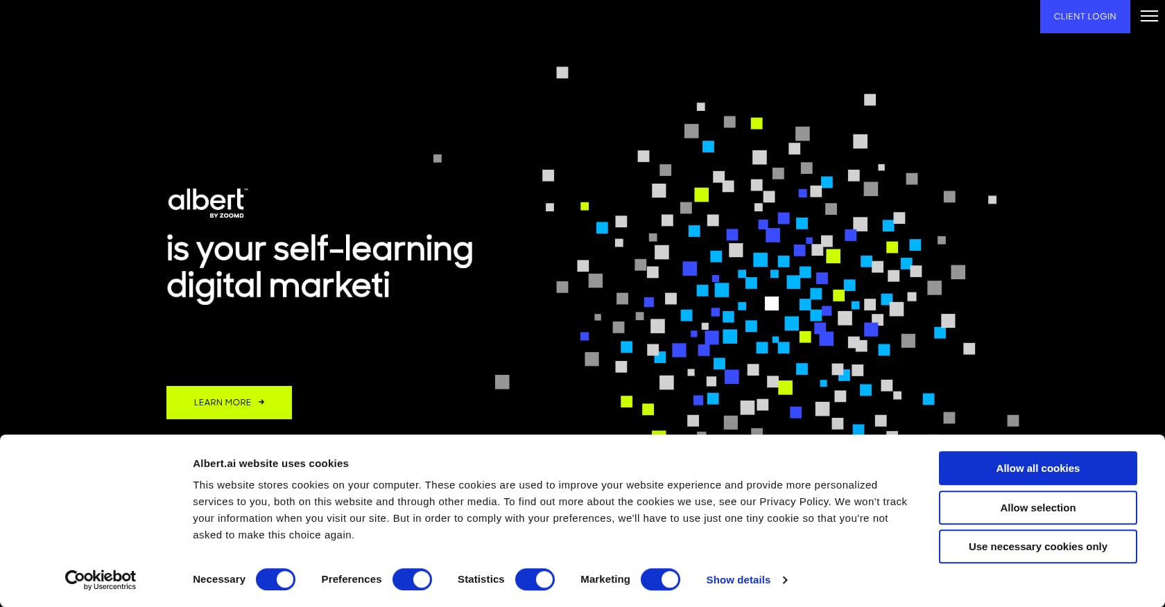Albert.ai Screenshot