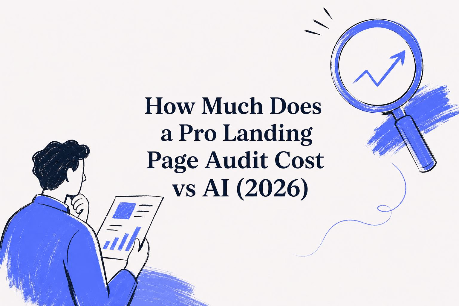 how much does a professional landing page audit cost compared to ai audit