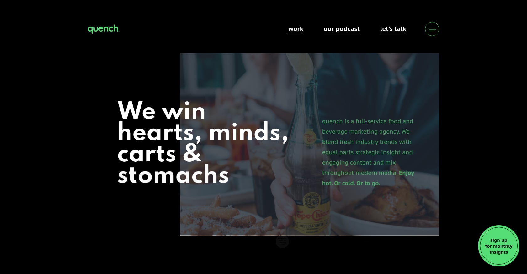 Quench Agency Screenshot