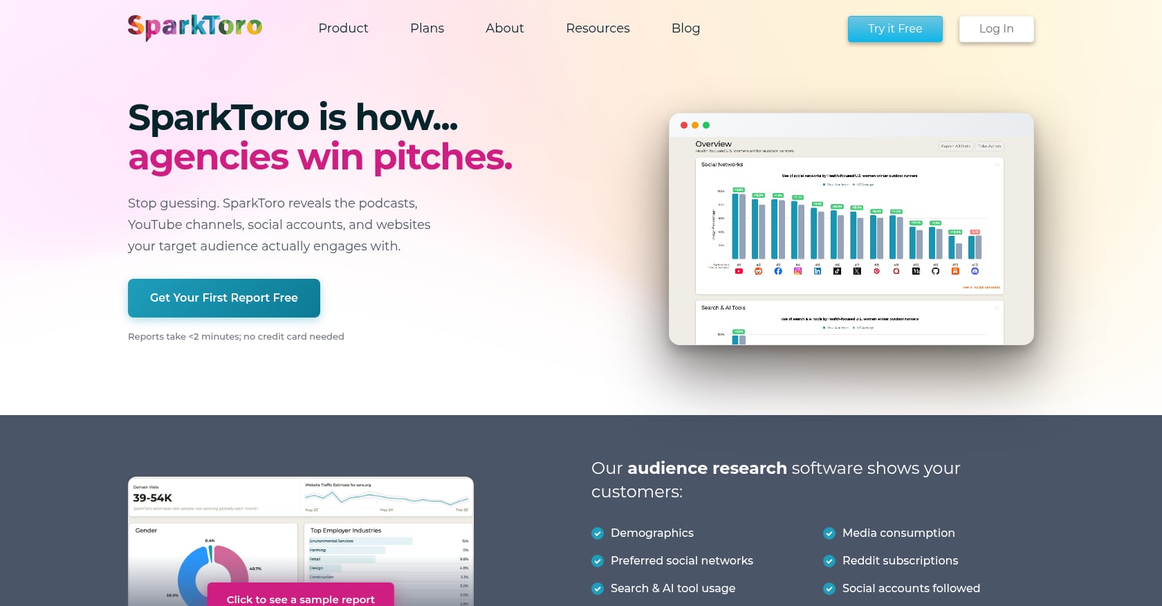 SparkToro Screenshot
